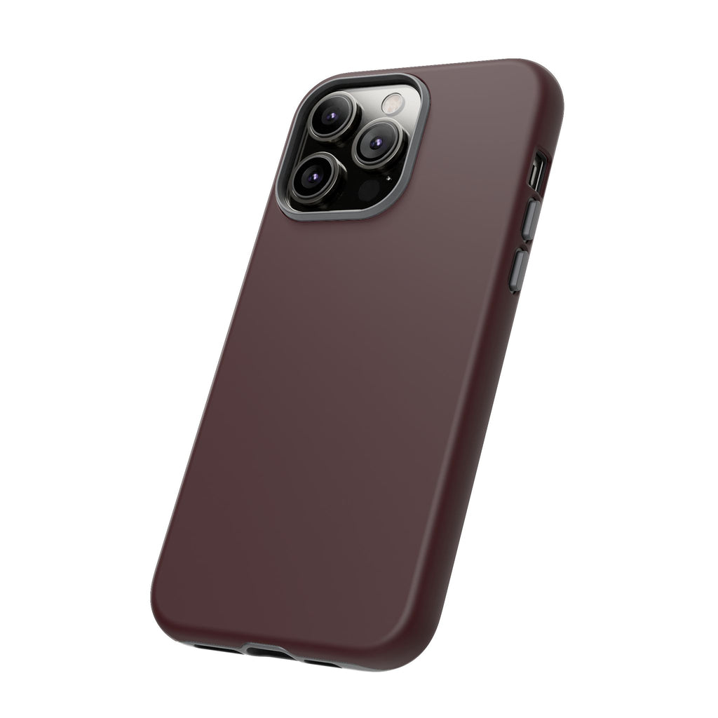 Maroon Tough iPhone Case — Slim Impact-Resistant Protective Cover