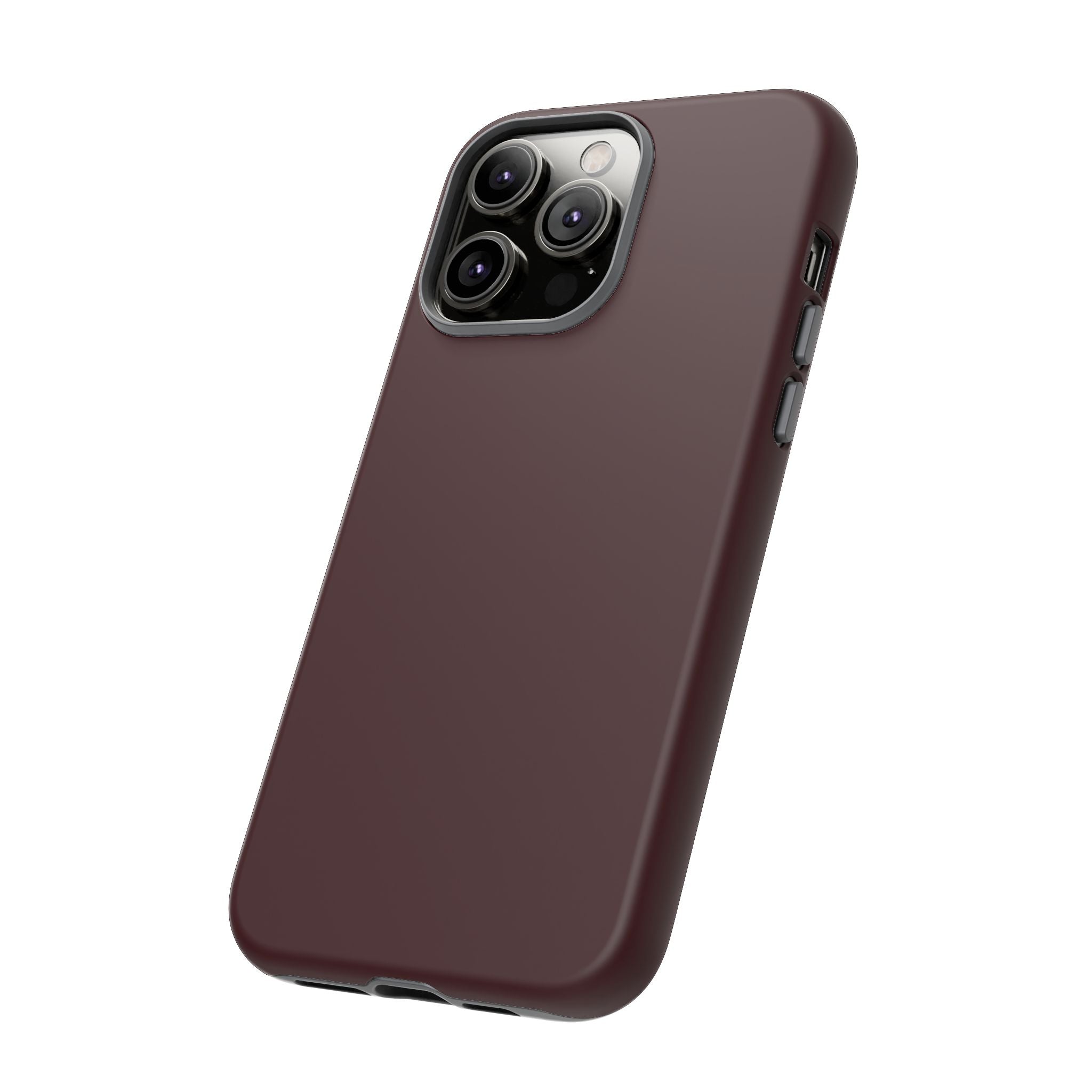Maroon Tough iPhone Case — Slim Impact-Resistant Protective Cover