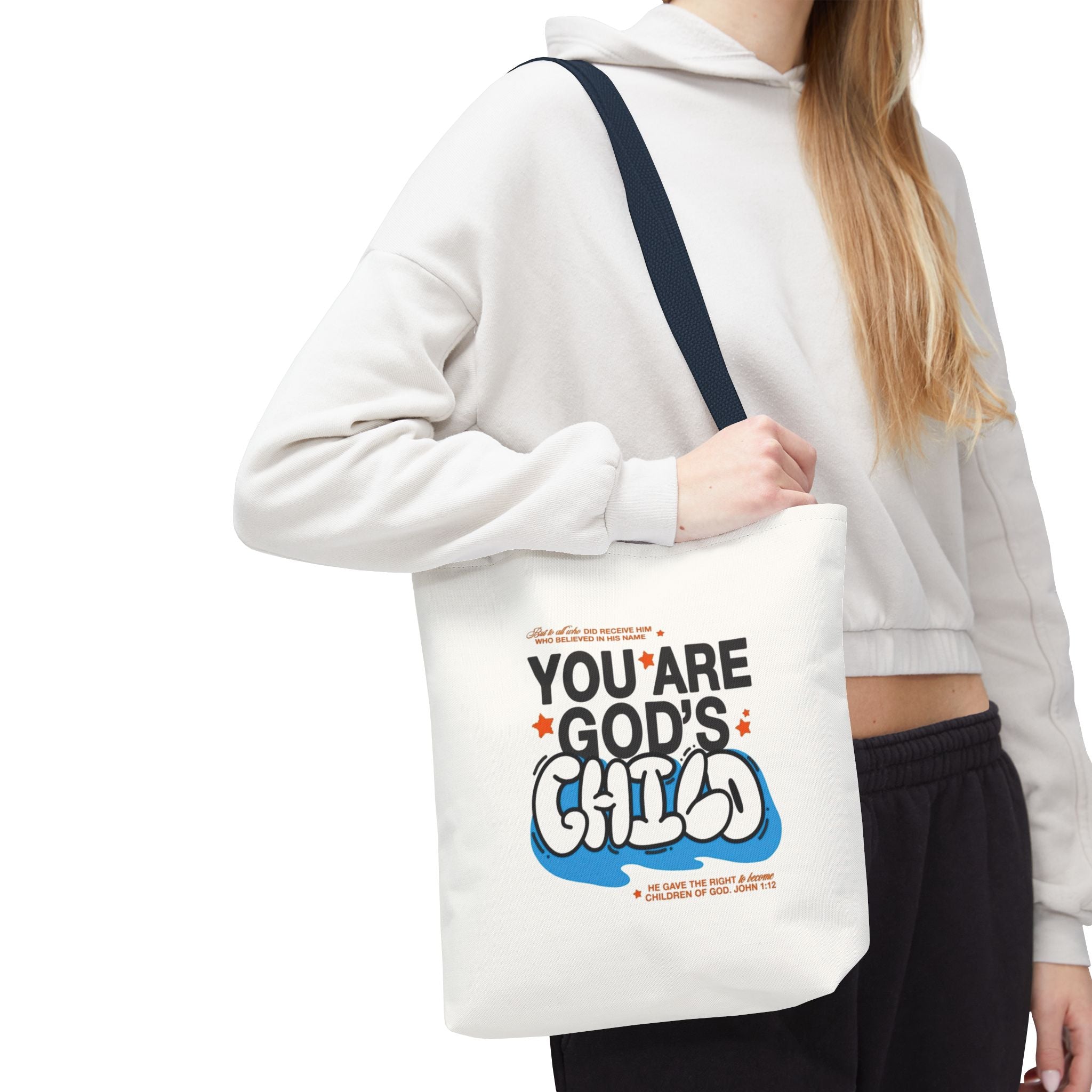 Inspirational "You Are God's Child" Tote Bag