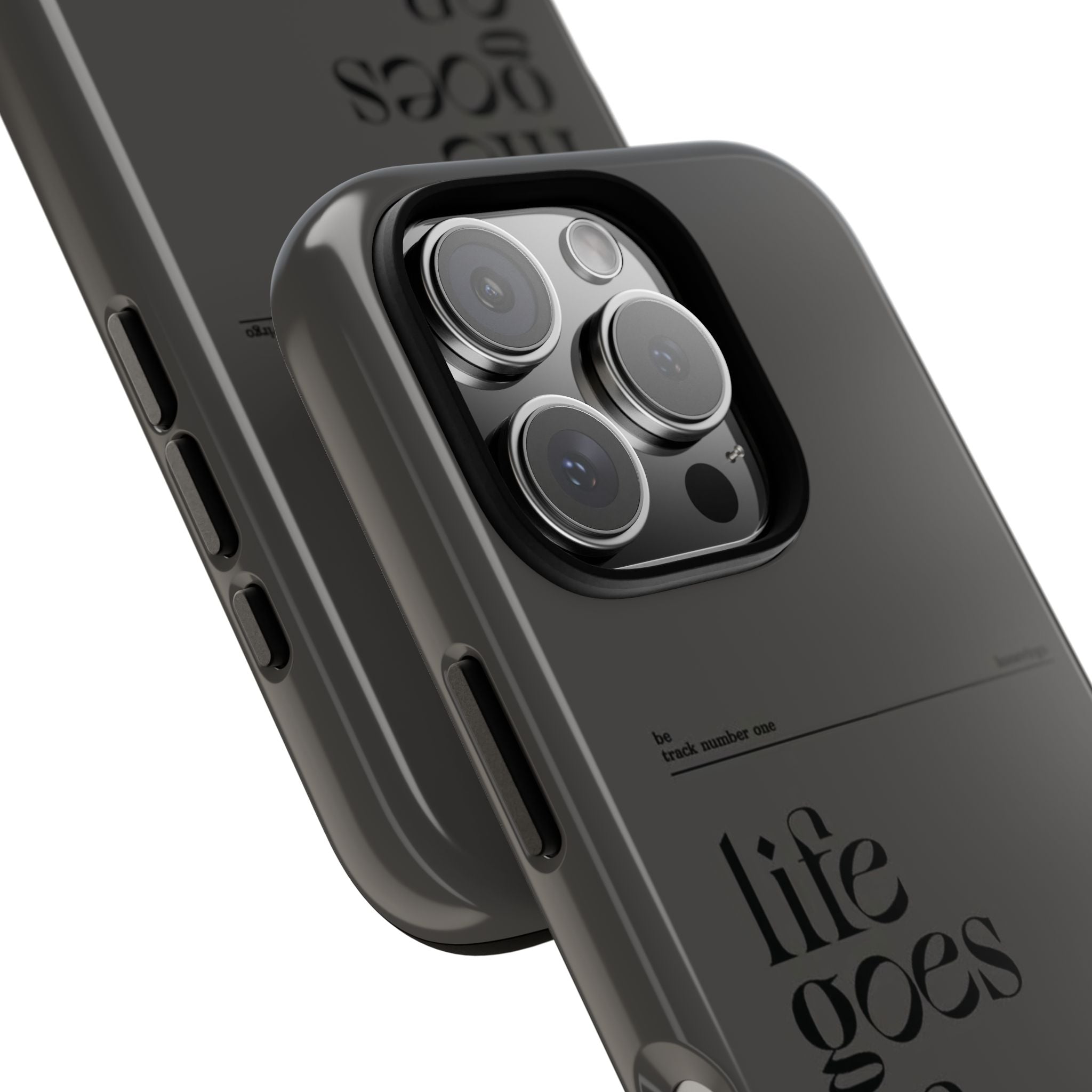 iPhone Case — Minimal 'life goes on' Protective Silicone Cover