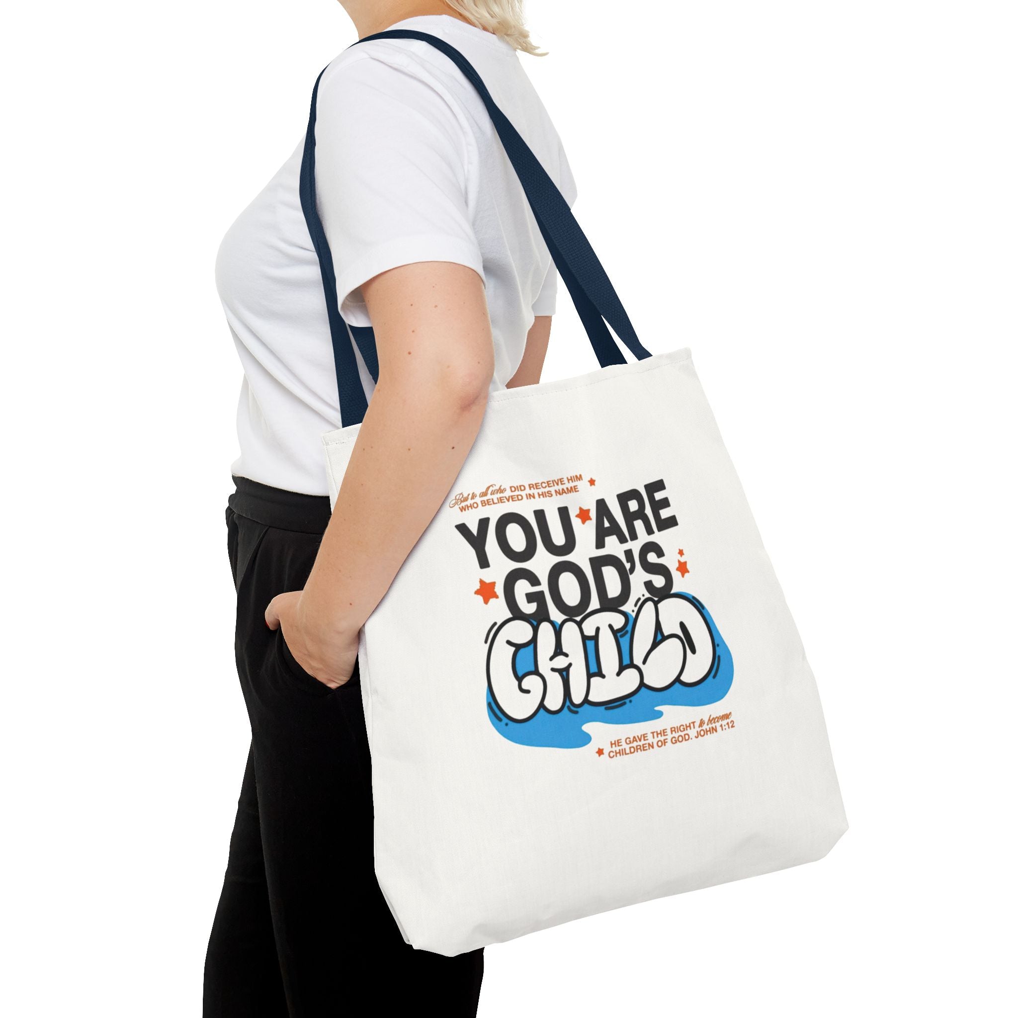 Inspirational "You Are God's Child" Tote Bag