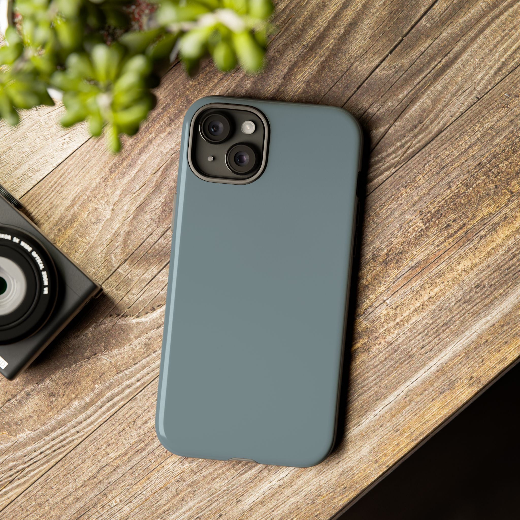 Tough iPhone Case - Blue/Grey Color