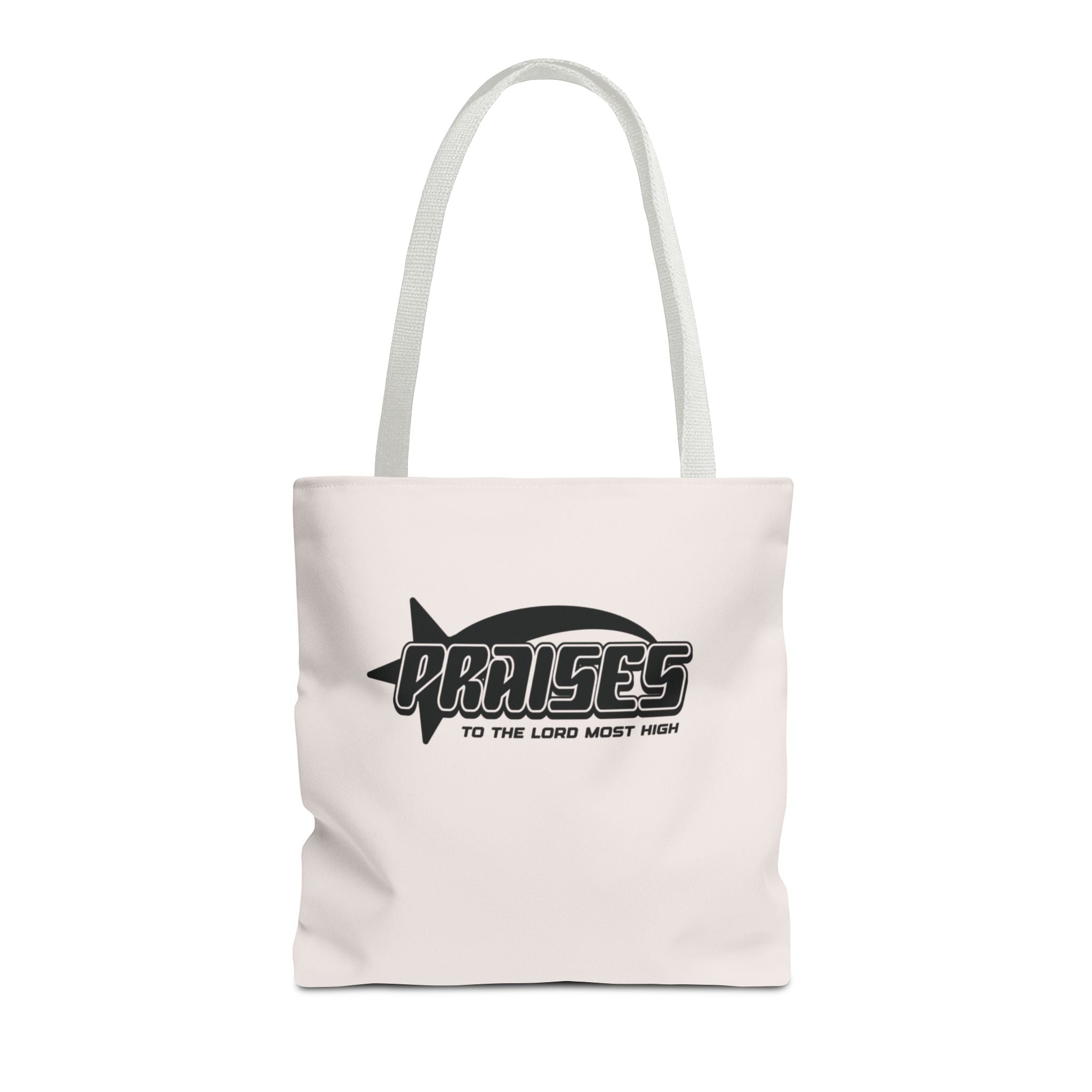 Praise Tote Bag — 'Praises to the Lord' Scripture Canvas Tote