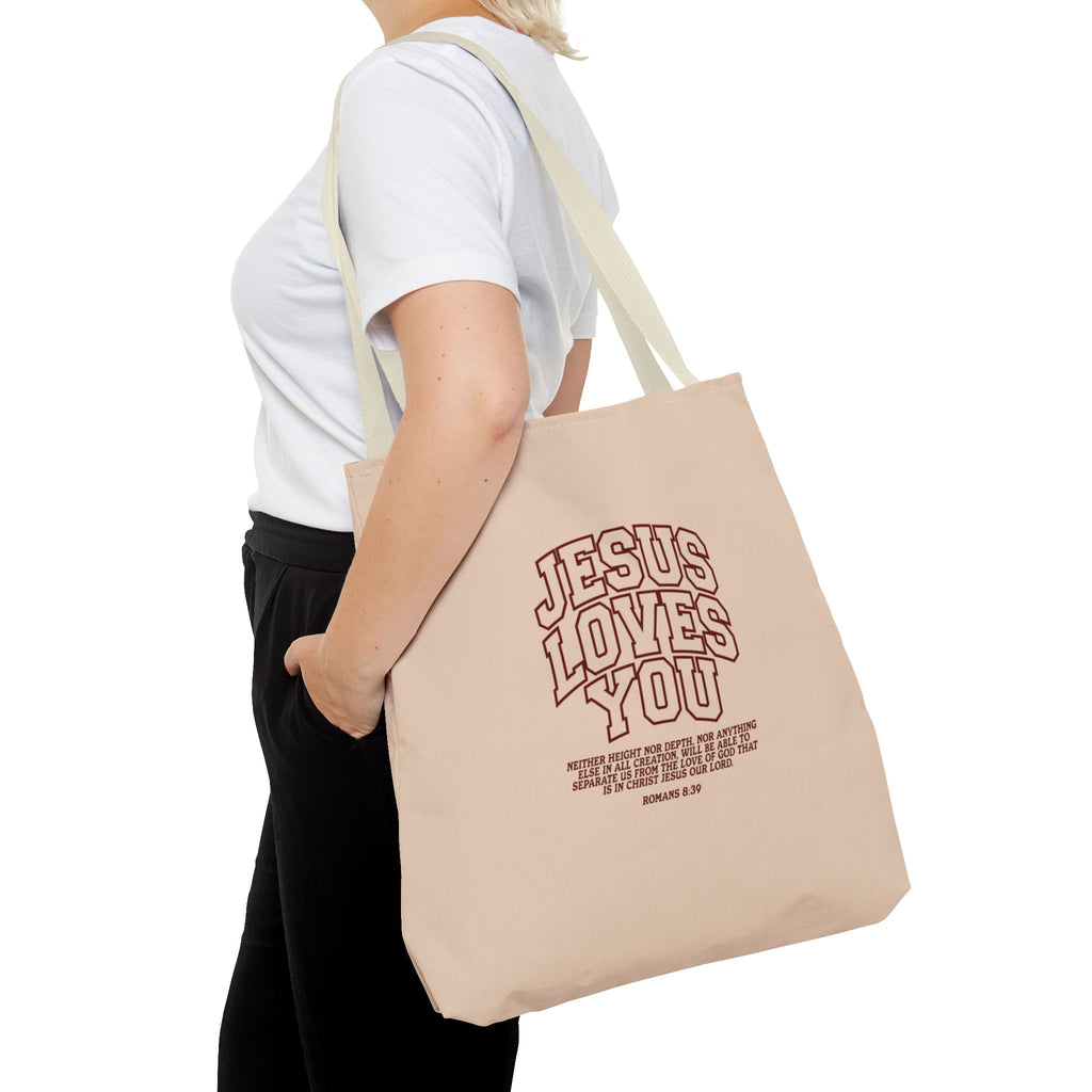 Jesus Loves You Canvas Tote Bag
