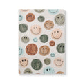 Smiley Faces Softcover Journal — Cute Watercolor Mood Dots Notebook