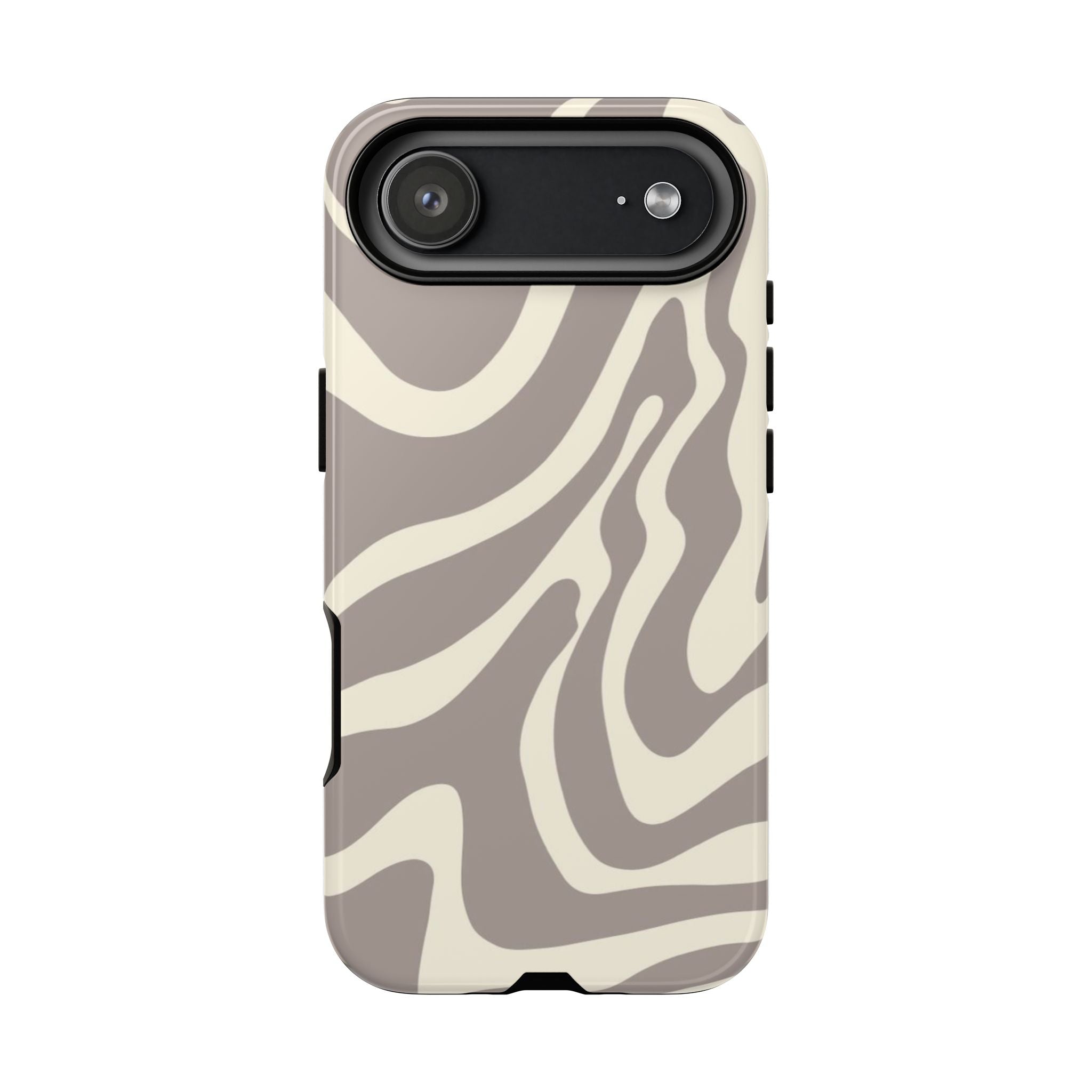 Neutral Zebra Print Tough iPhone Case