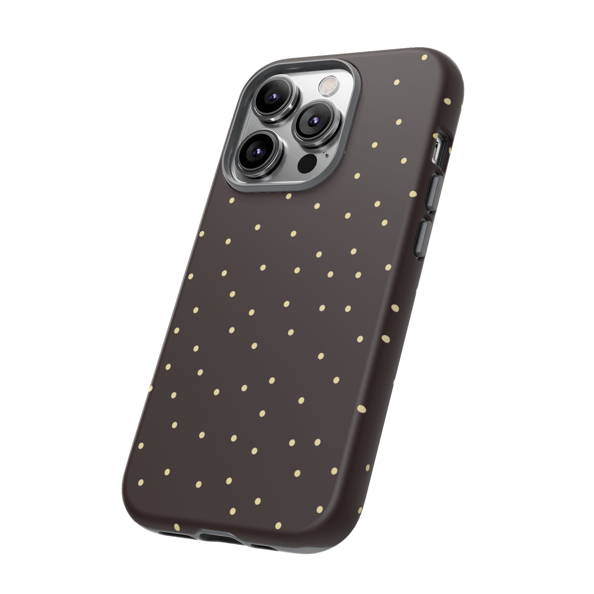 Brown Gold Polka Dot Tough Phone Case