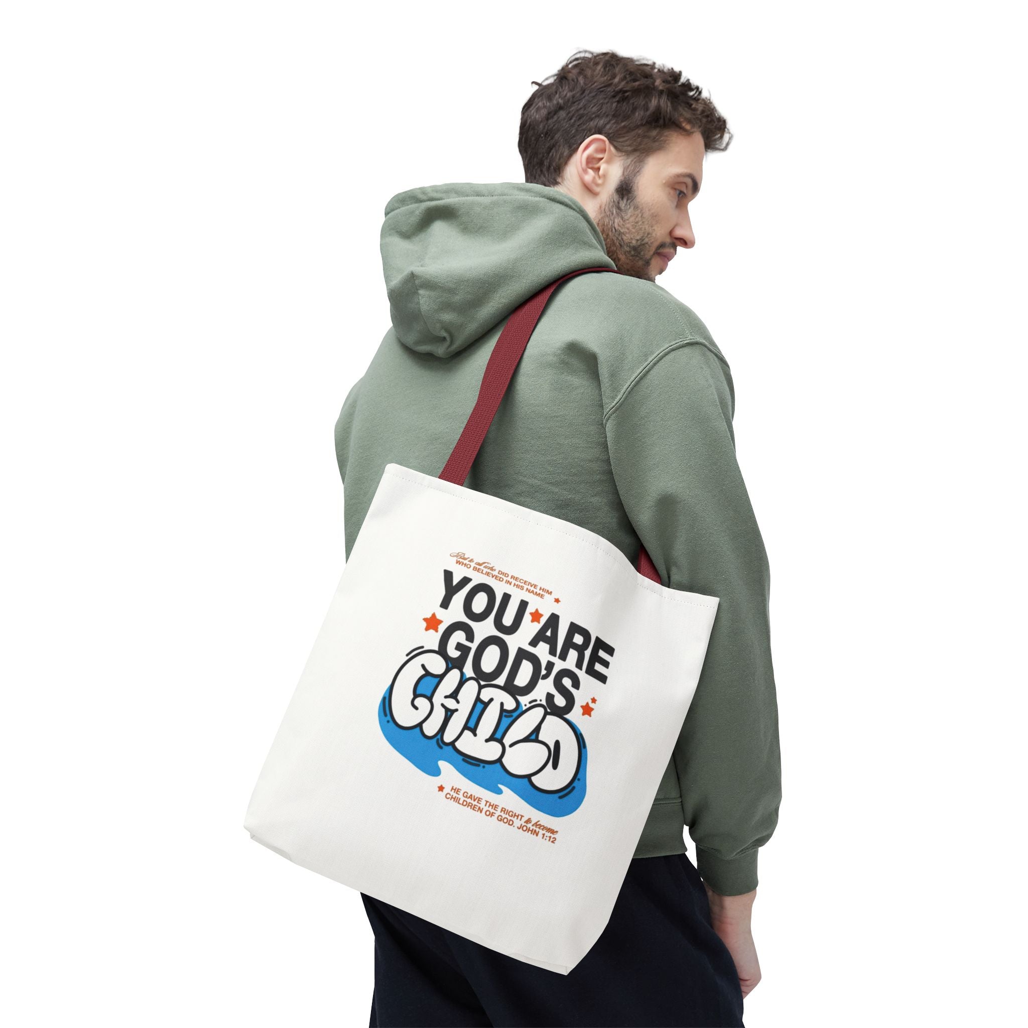 Inspirational "You Are God's Child" Tote Bag