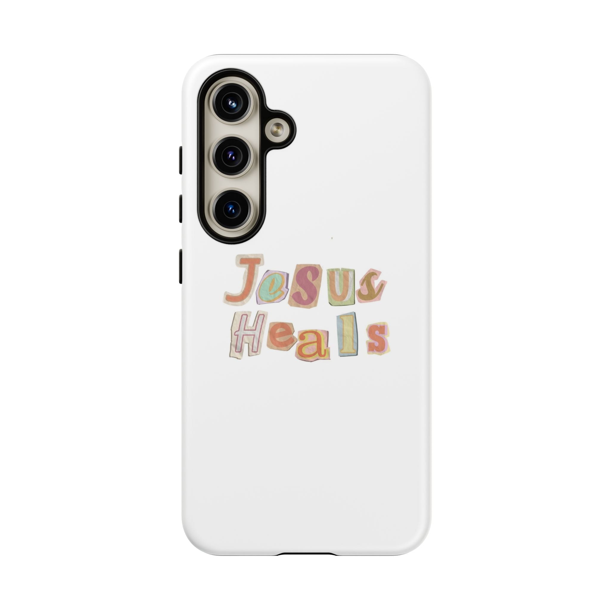 Jesus Heals Phone Case — Christian Faith Inspirational Tough Case