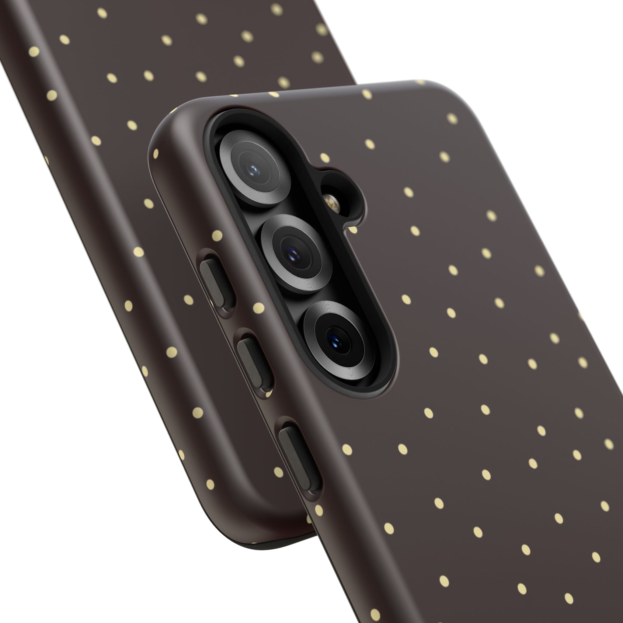 Brown Gold Polka Dot Tough Phone Case