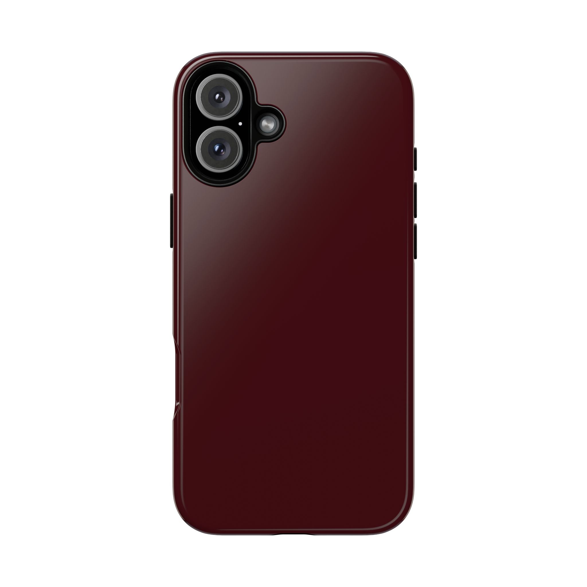Maroon Tough iPhone Case — Slim Impact-Resistant Protective Cover