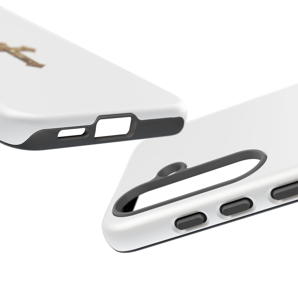 Gold Cross Tough Phone Case | Protective Cover