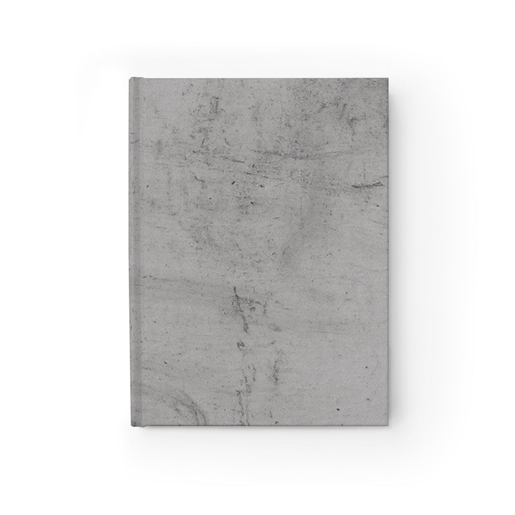 Hardcover Gray Marble Journal – Ruled Notebook for Notes & Daily Planning