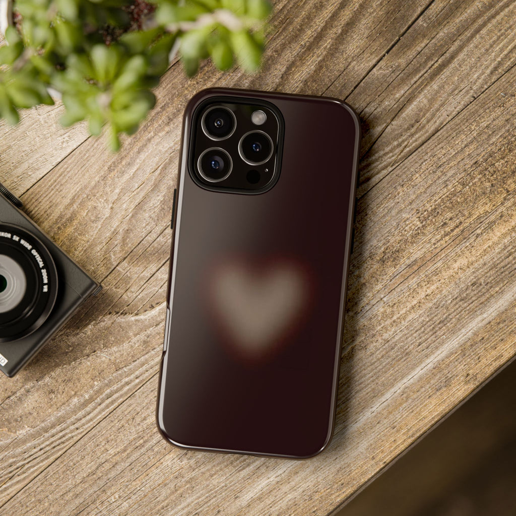 Tough Cases — Blurred Heart Protective iPhone Case