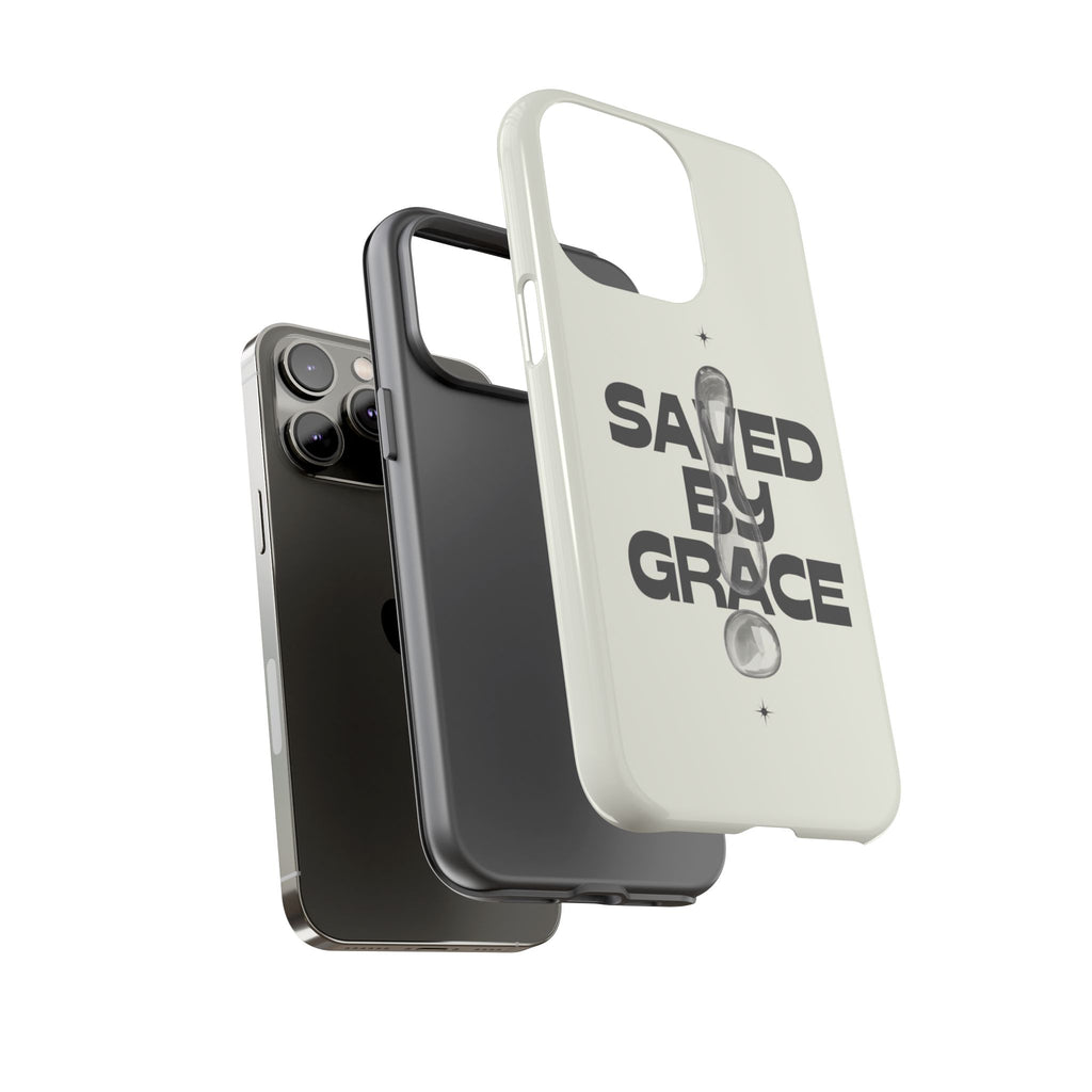 Saved By Grace Tough Phone Case — Christian Faith iPhone Cover