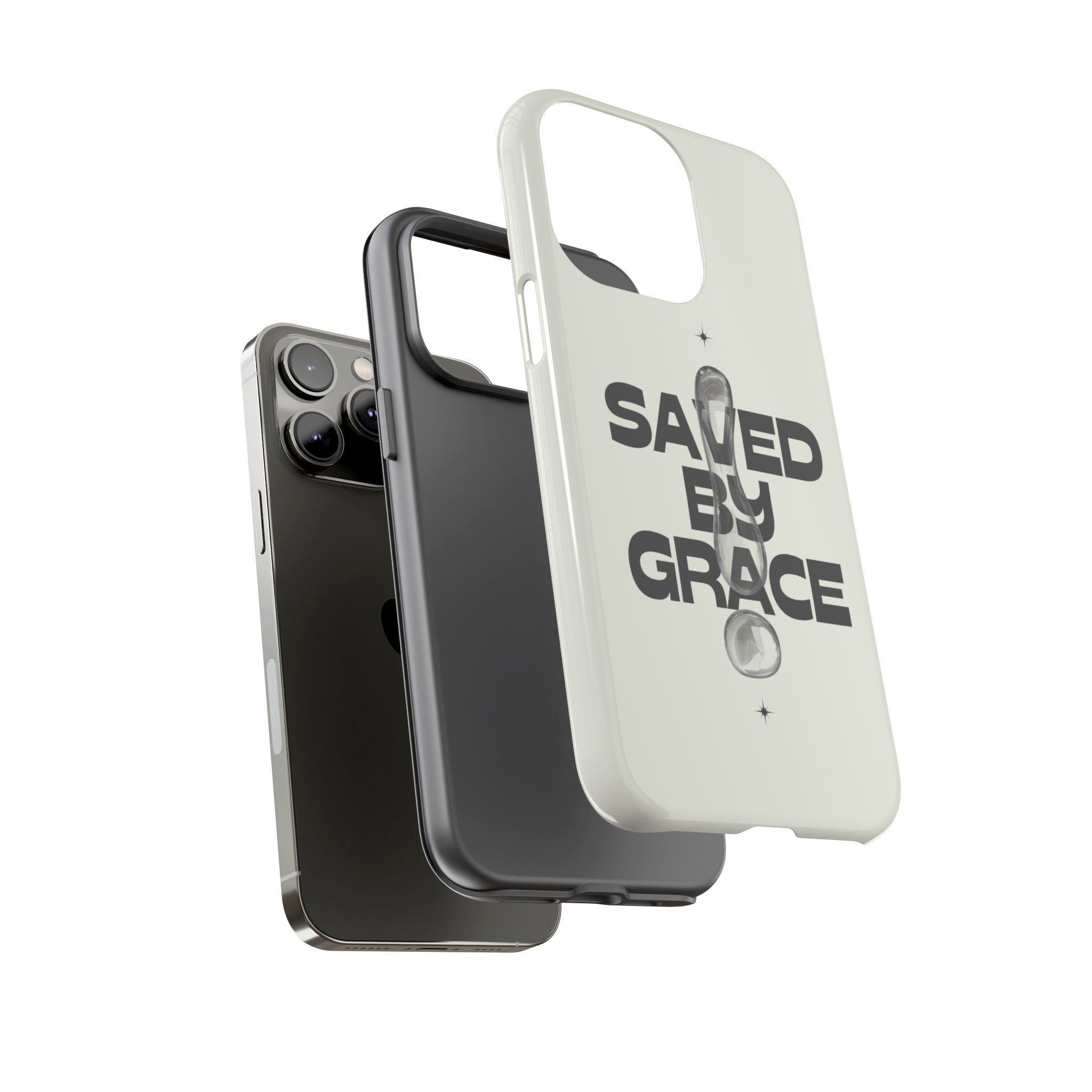 Saved By Grace Tough Phone Case — Christian Faith iPhone Cover