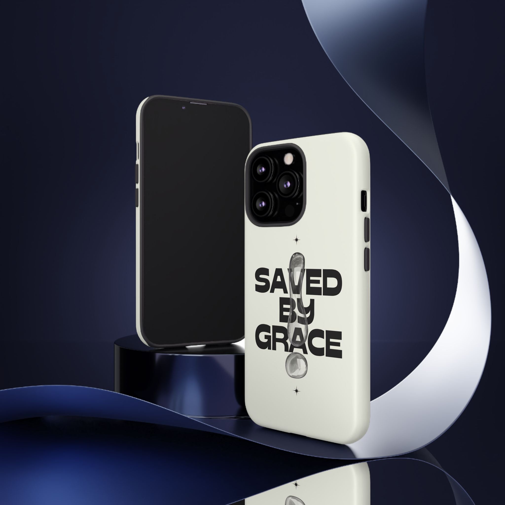 Saved By Grace Tough Phone Case — Christian Faith iPhone Cover