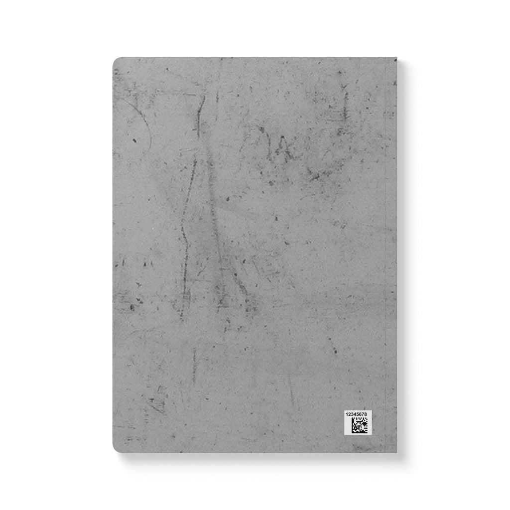Concrete Texture Softcover Journal — Gray Stone Notebook