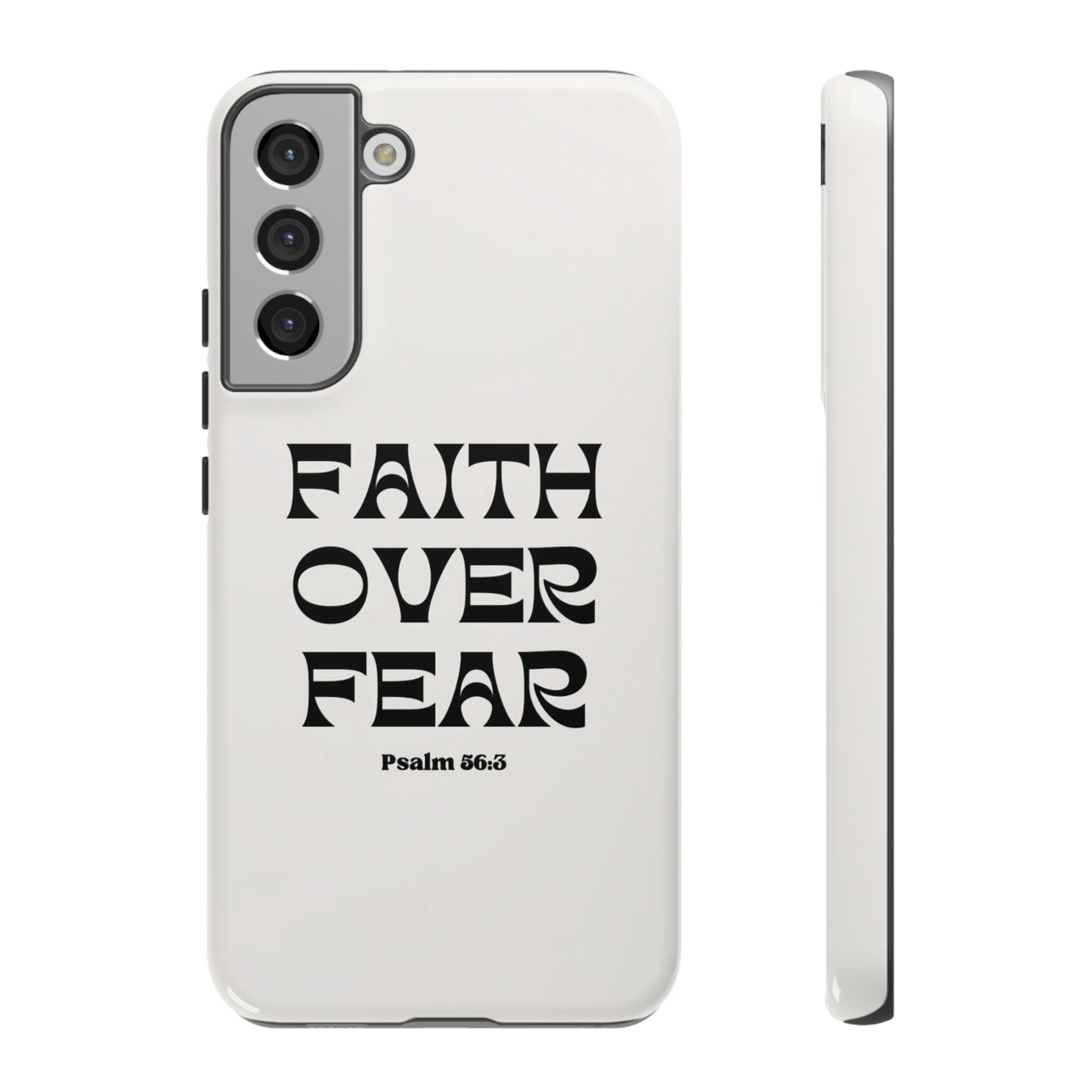 Faith Over Fear Phone Case — Psalm 56:3 Christian Protective Phone Cover