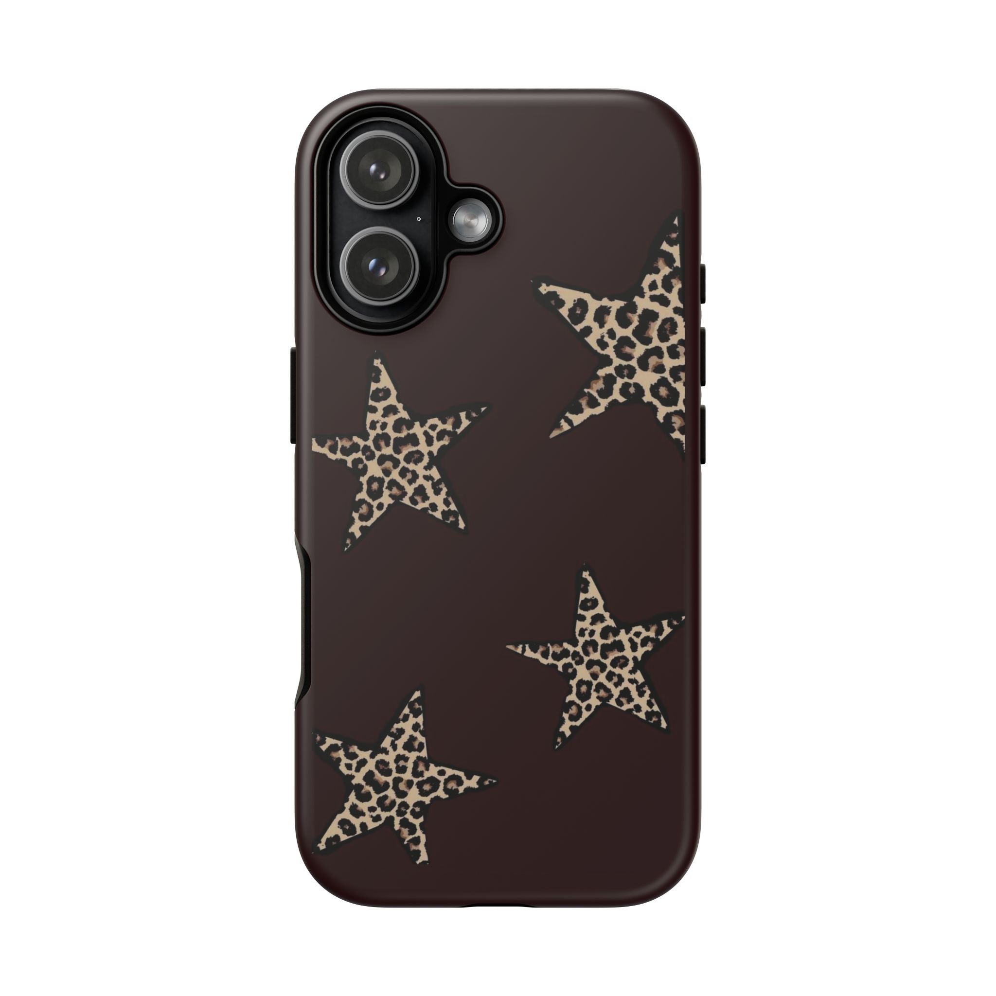 Leopard Star iPhone Case — Chic Brown Protective Tough Case