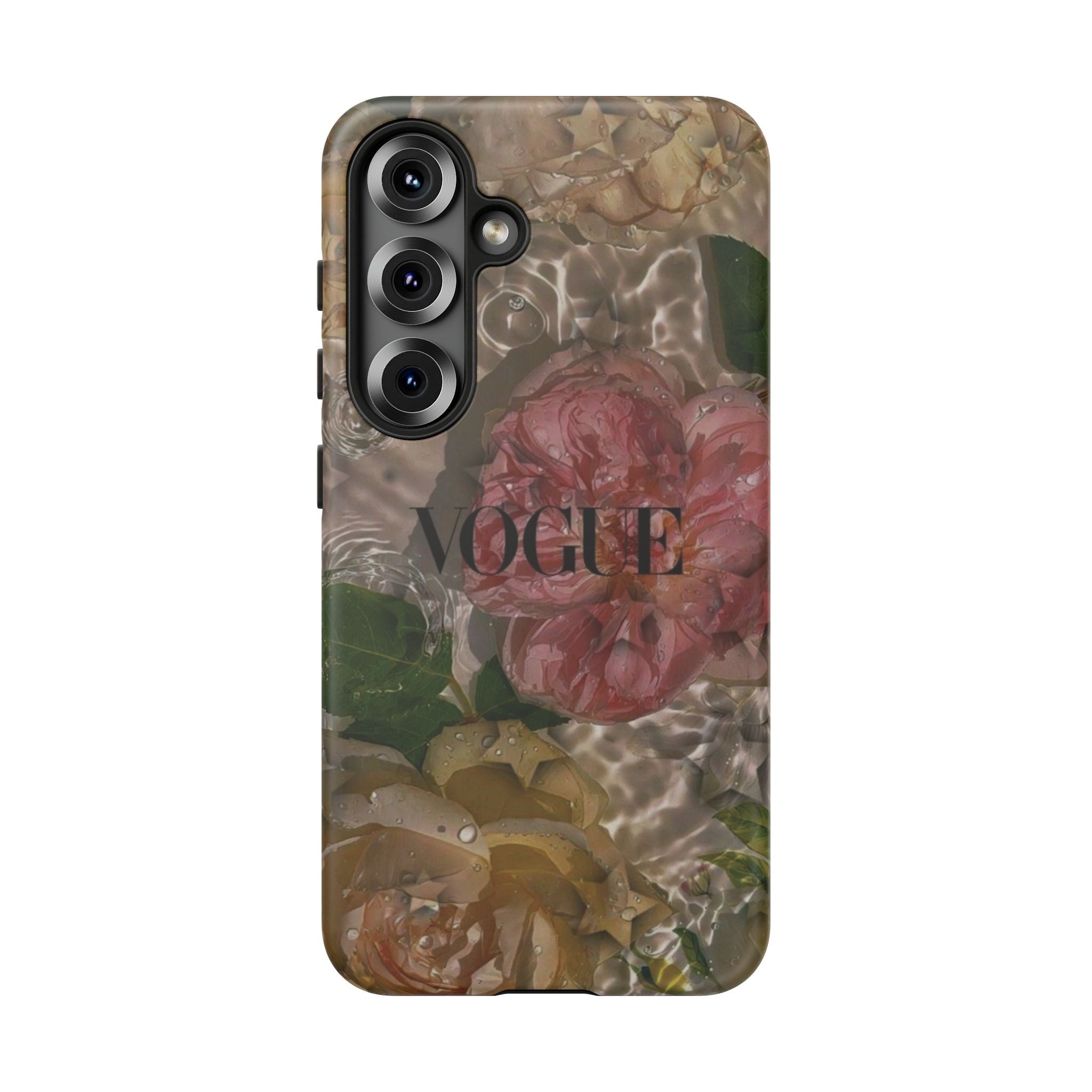 Floral Vogue Tough Phone Case — Vintage Rose Protective Cover