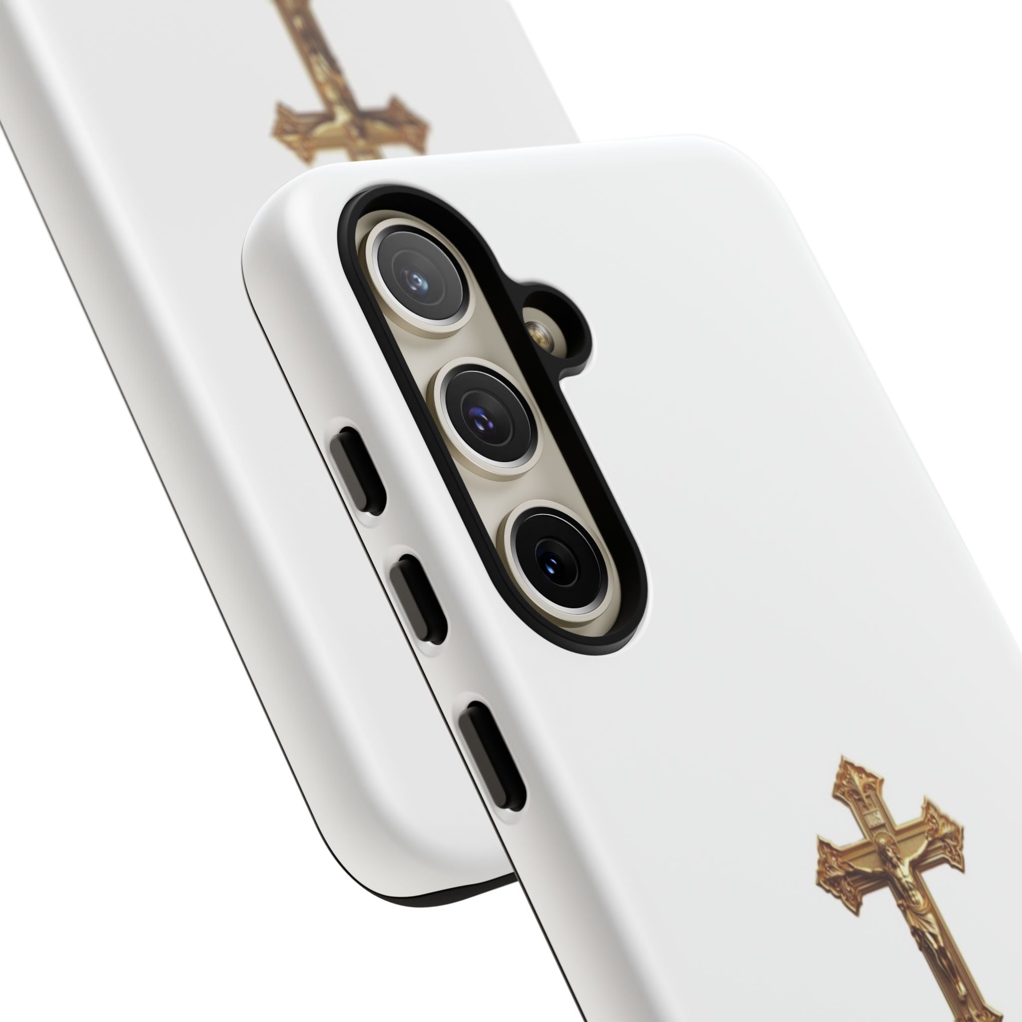 Gold Cross Tough Phone Case | Protective Cover