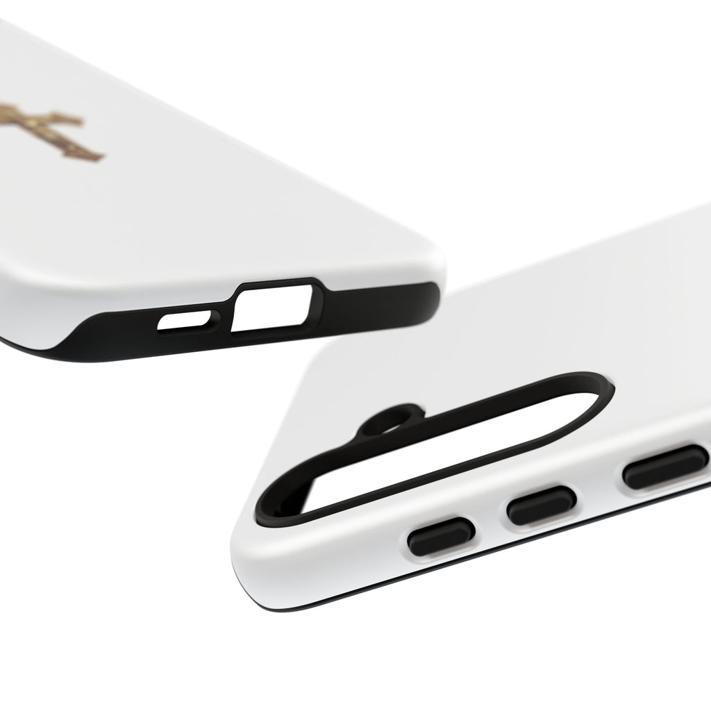 Gold Cross Tough Phone Case | Protective Cover