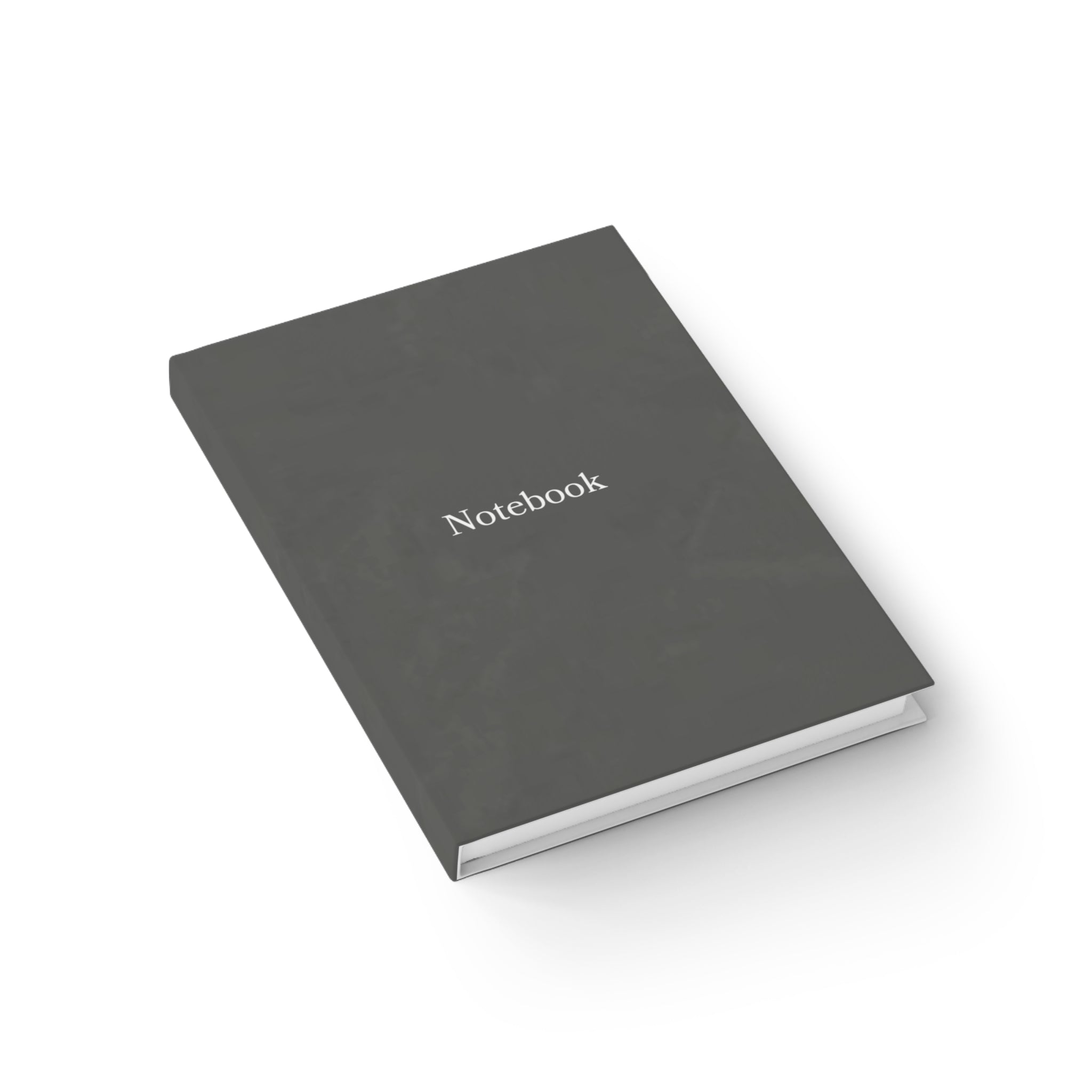 Ruled Notebook Journal — Minimal Gray "Notebook" Hardcover