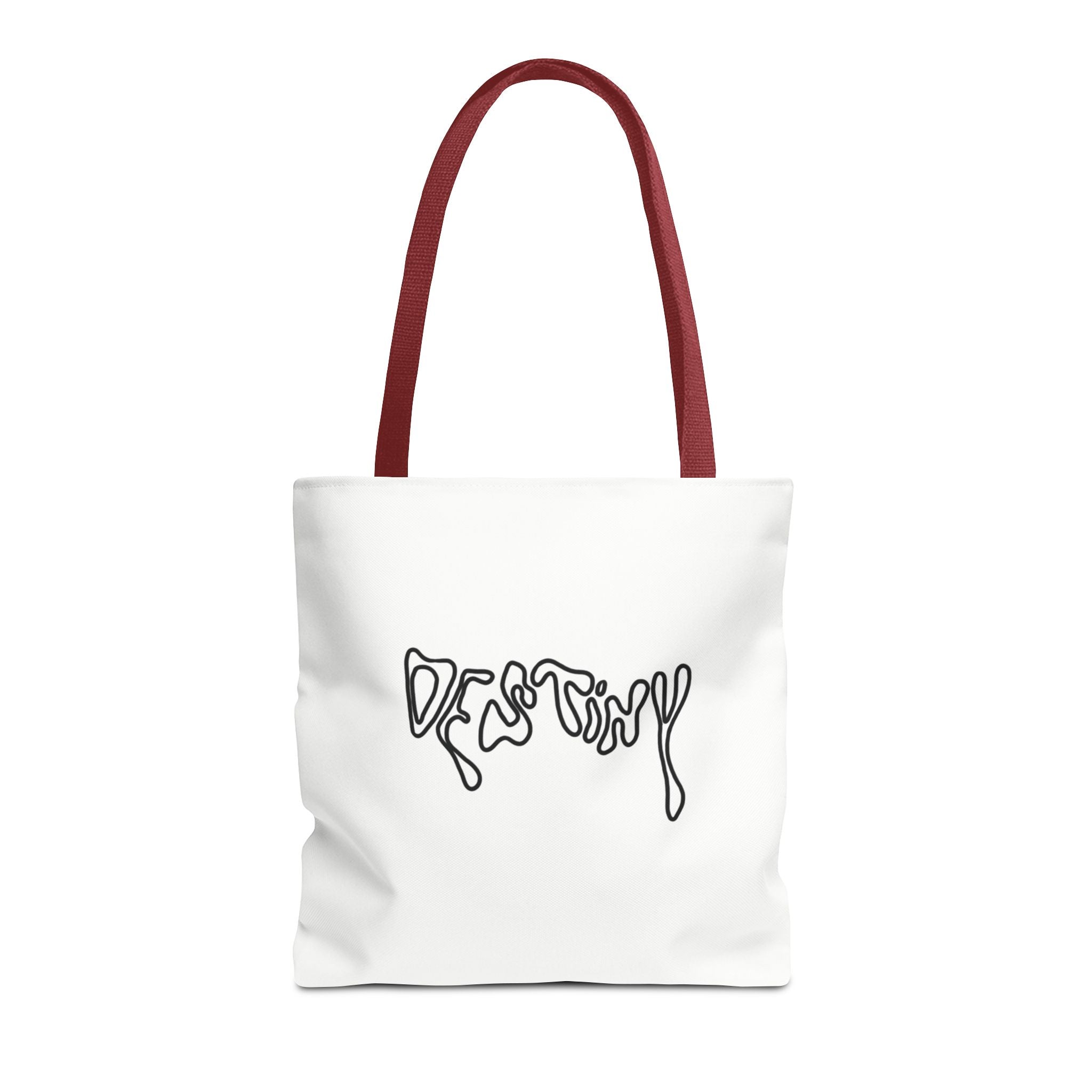 Destiny Script Tote Bag – Minimalist Graphic Canvas Tote