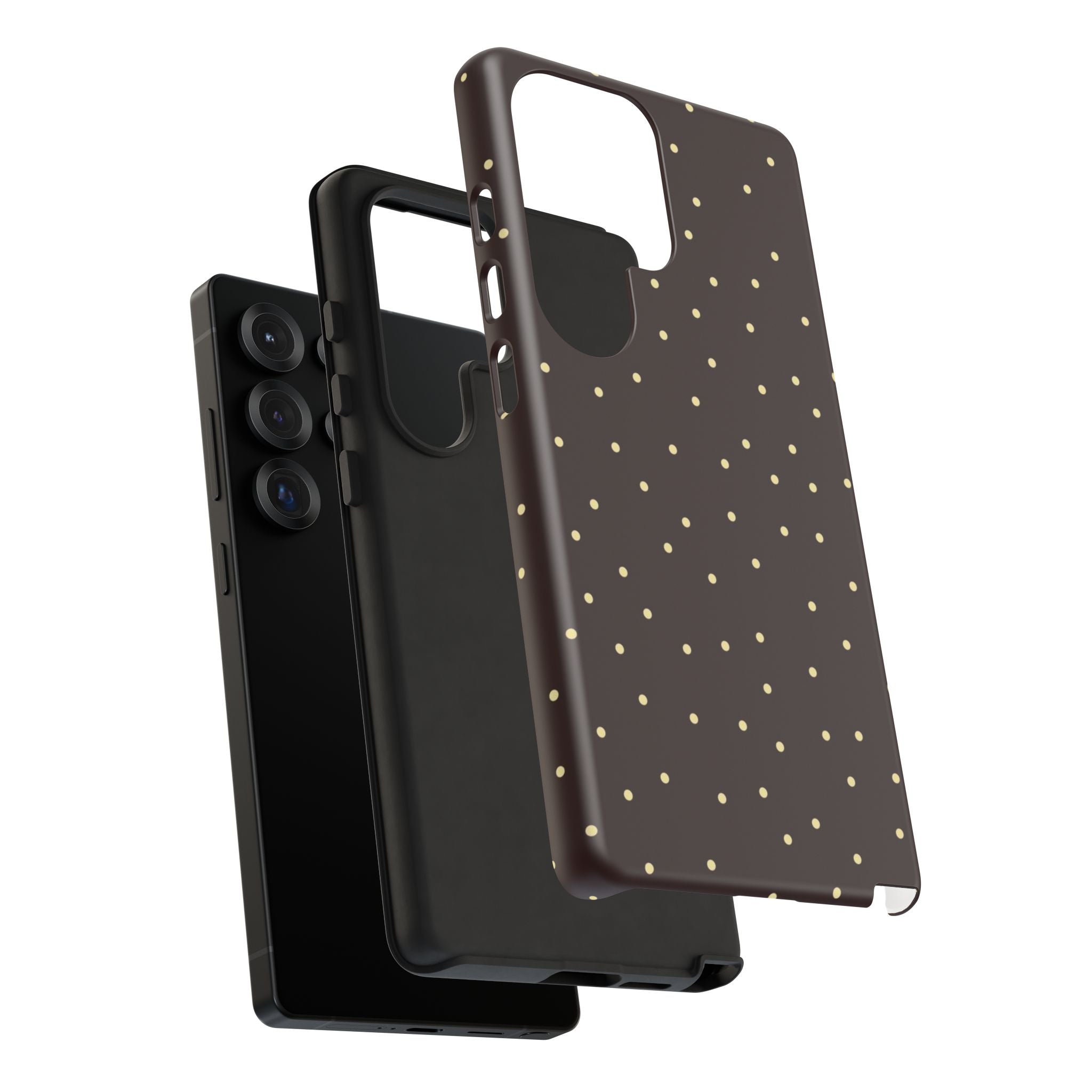 Brown Gold Polka Dot Tough Phone Case
