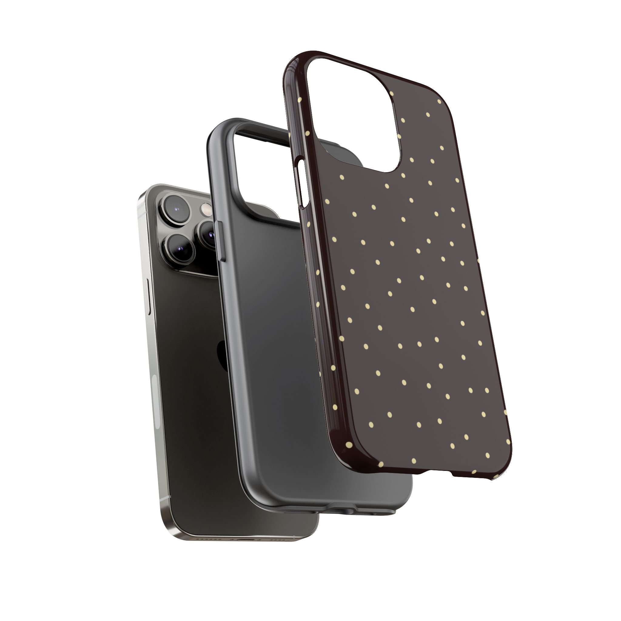 Brown Gold Polka Dot Tough Phone Case
