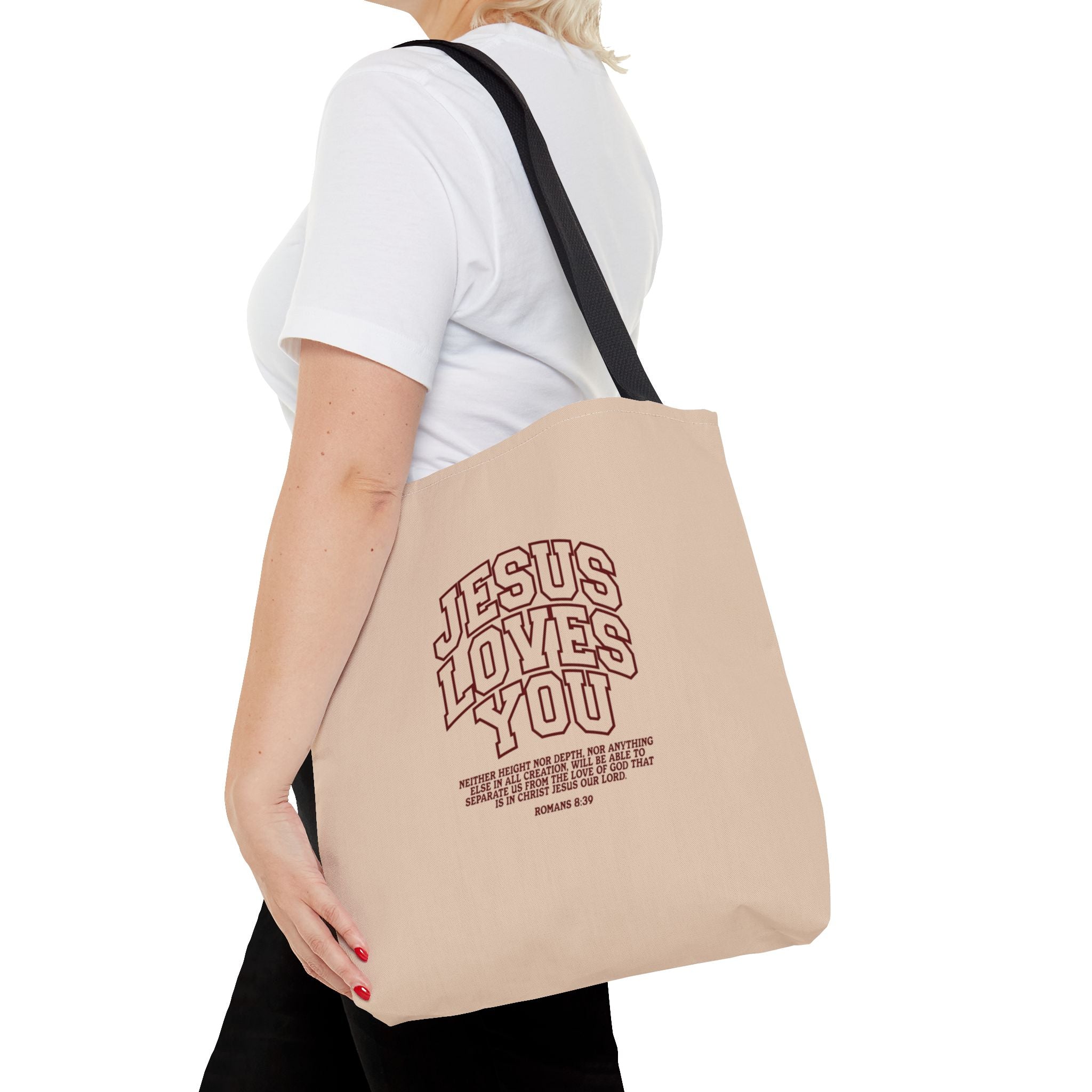 Jesus Loves You Canvas Tote Bag
