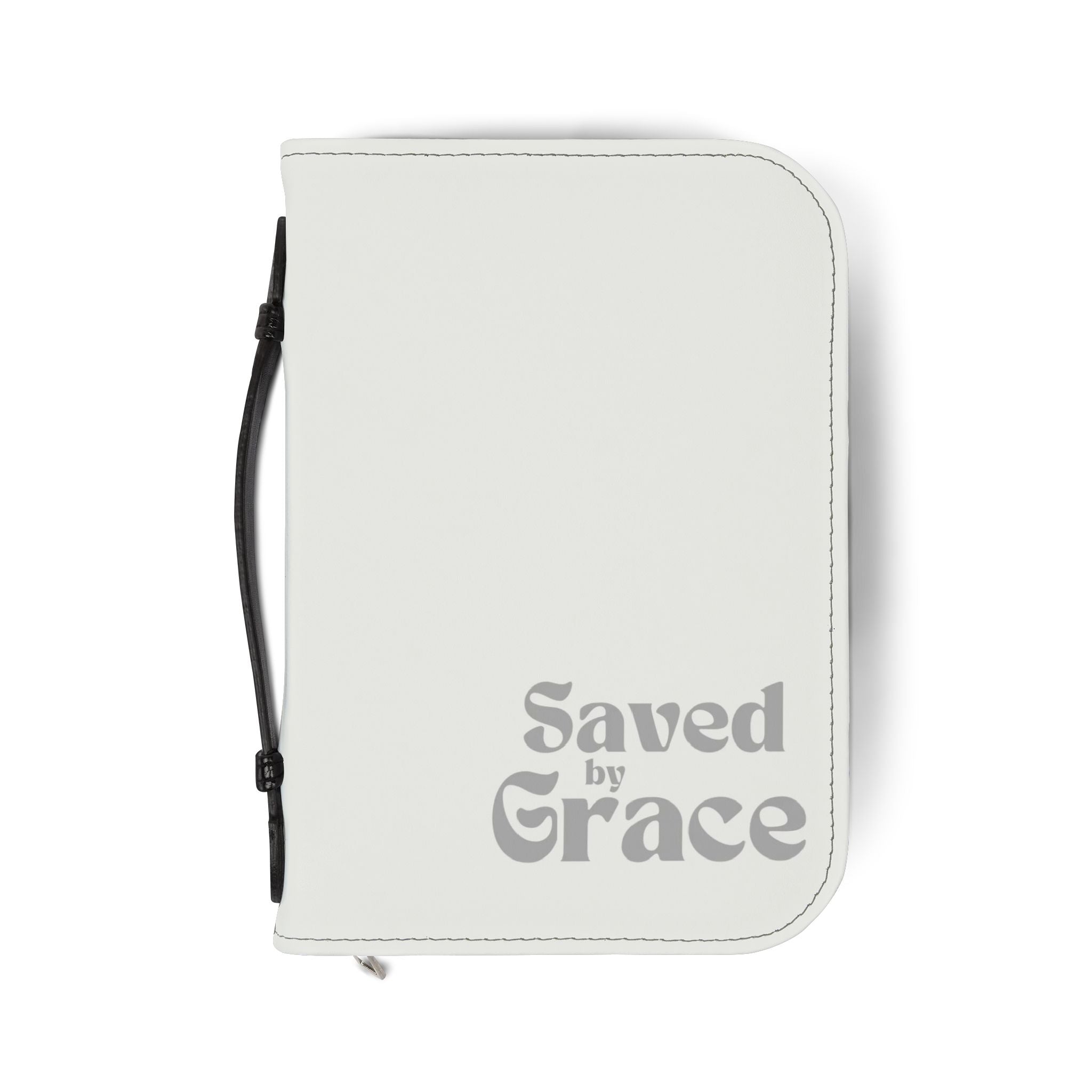 Bible Cover — "Saved by Grace" Zippered Bible Cover
