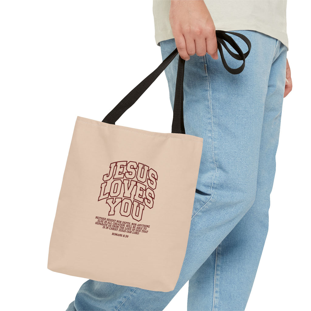 Jesus Loves You Canvas Tote Bag