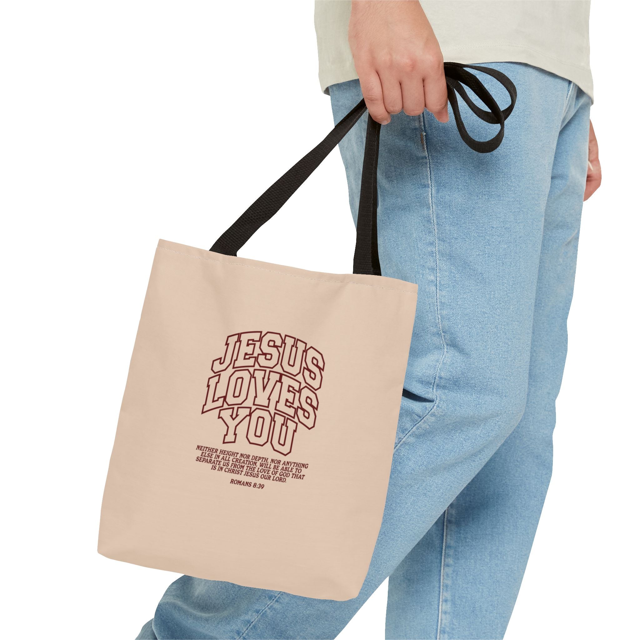Jesus Loves You Canvas Tote Bag