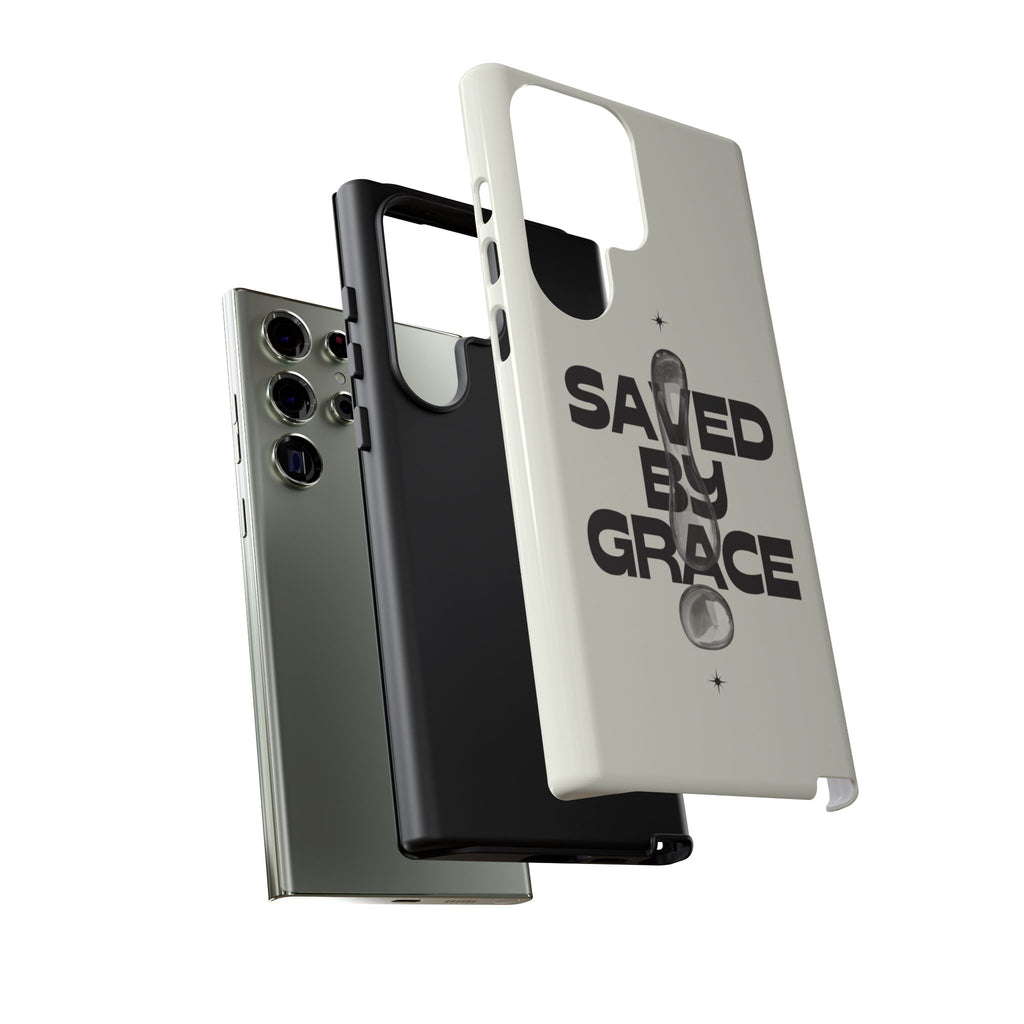 Saved By Grace Tough Phone Case — Christian Faith iPhone Cover