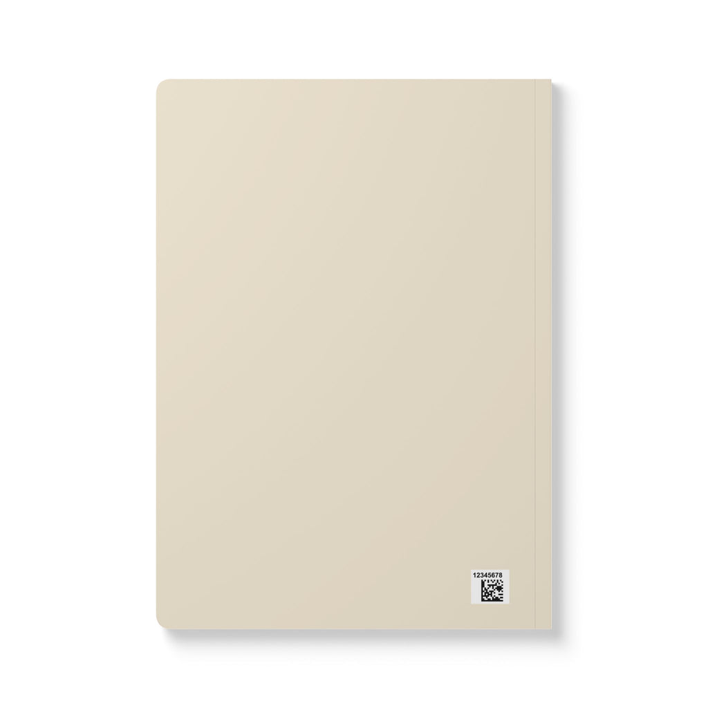 Yin Yang Minimalist Softcover Journal — Green Abstract Lined Notebook