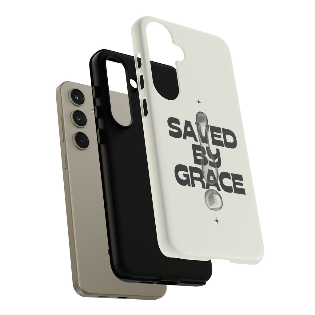 Saved By Grace Tough Phone Case — Christian Faith iPhone Cover