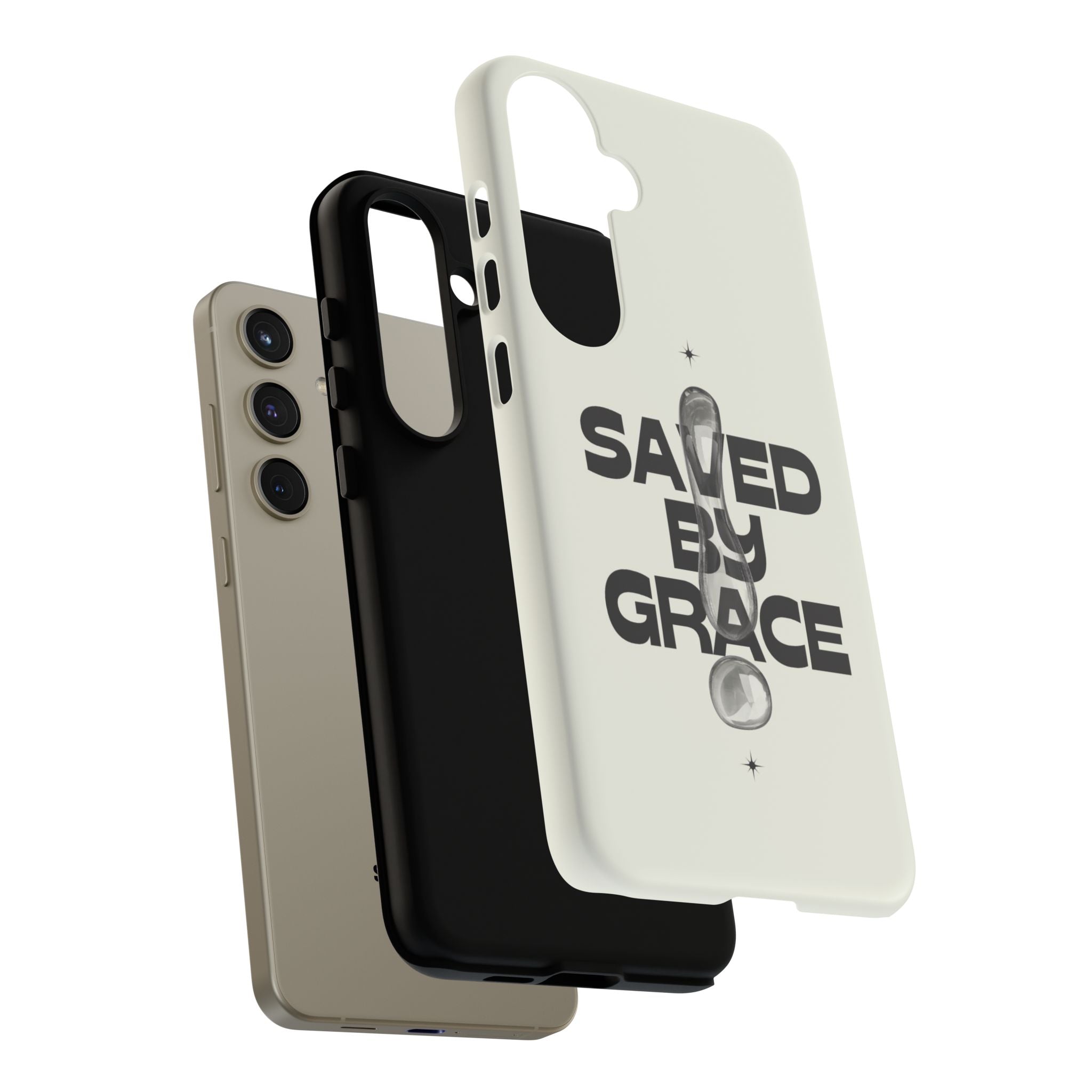 Saved By Grace Tough Phone Case — Christian Faith iPhone Cover