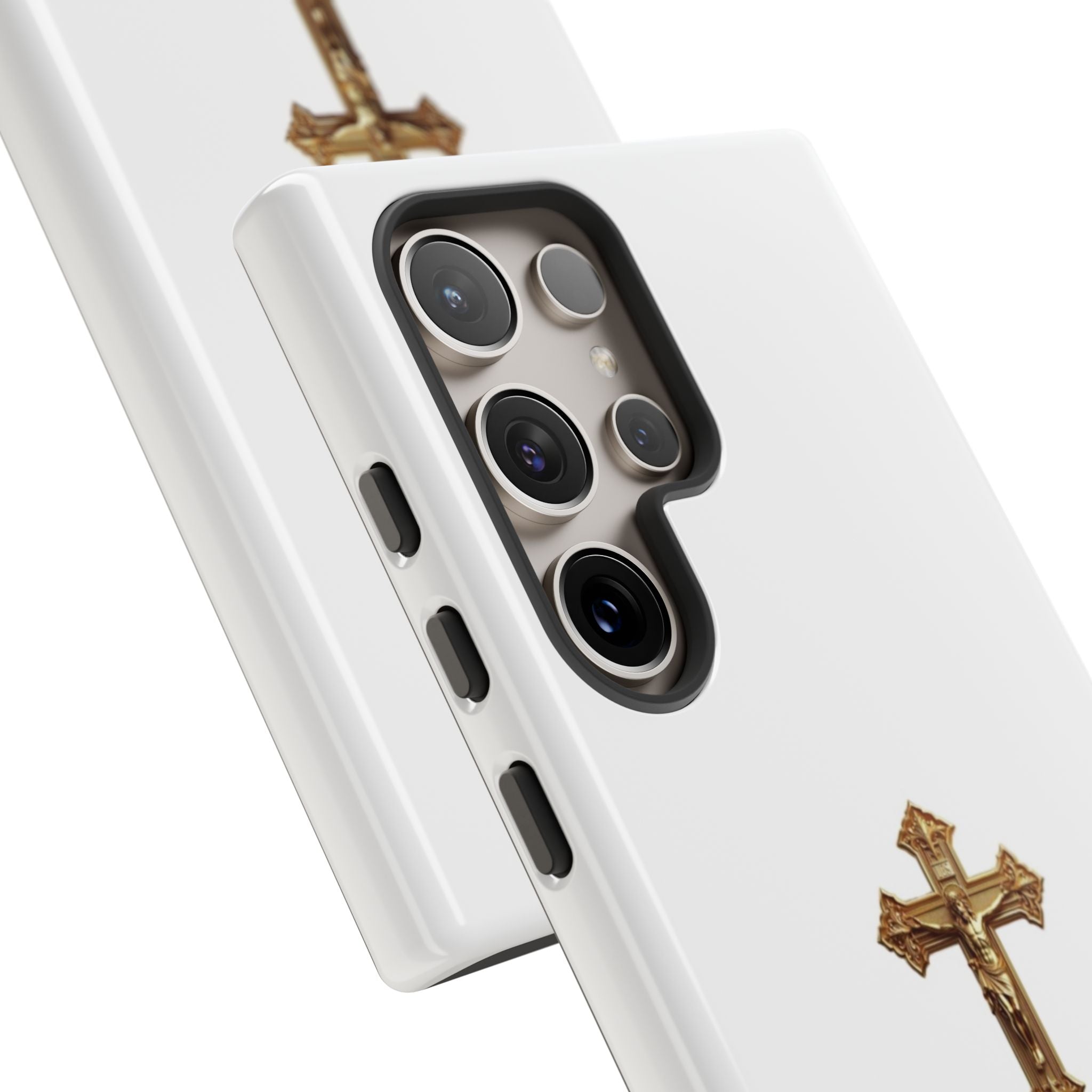 Gold Cross Tough Phone Case | Protective Cover