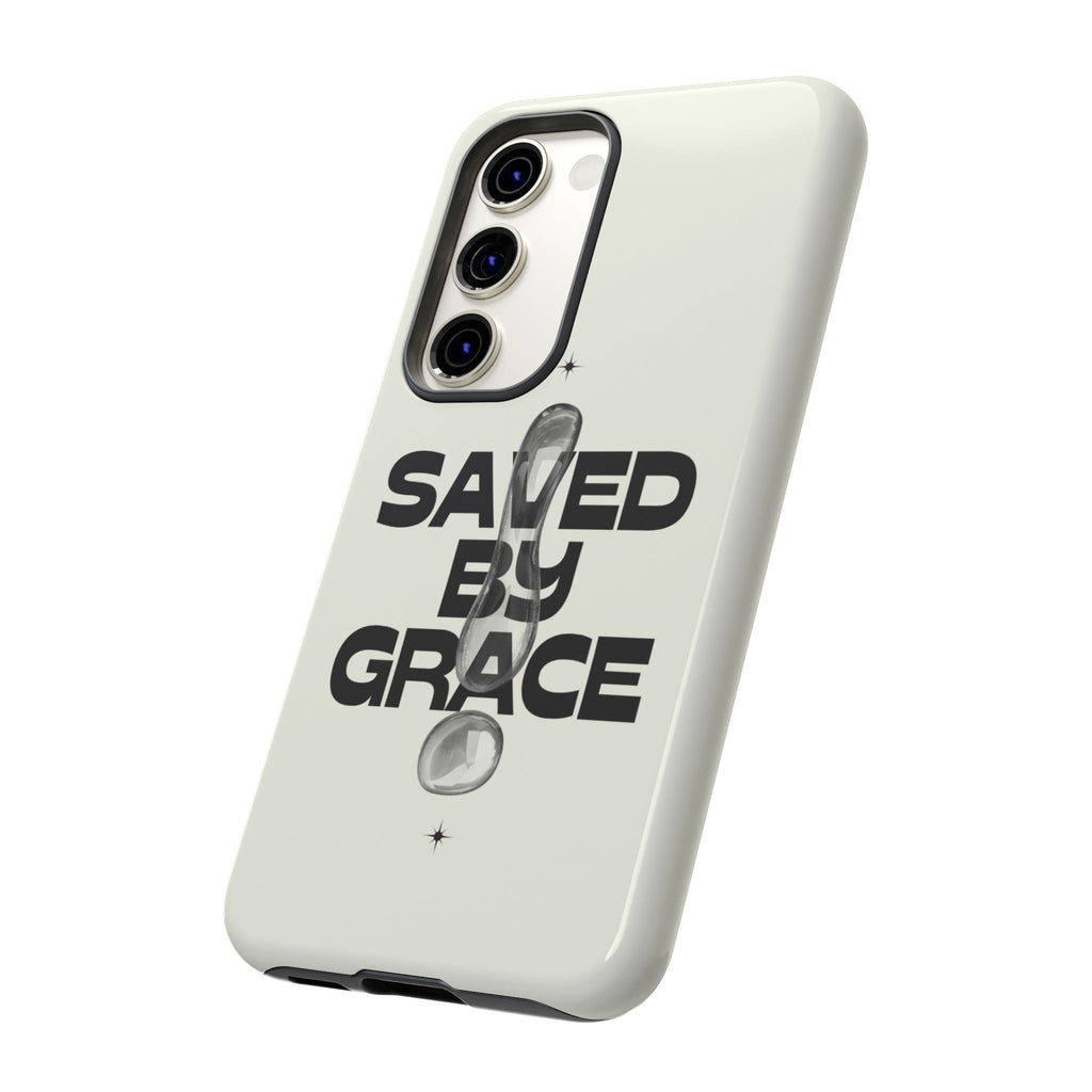 Saved By Grace Tough Phone Case — Christian Faith iPhone Cover