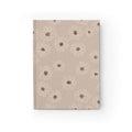 Hardcover Daisy Beige Ruled Journal — Floral Lined Notebook for Notes & Daily Planning