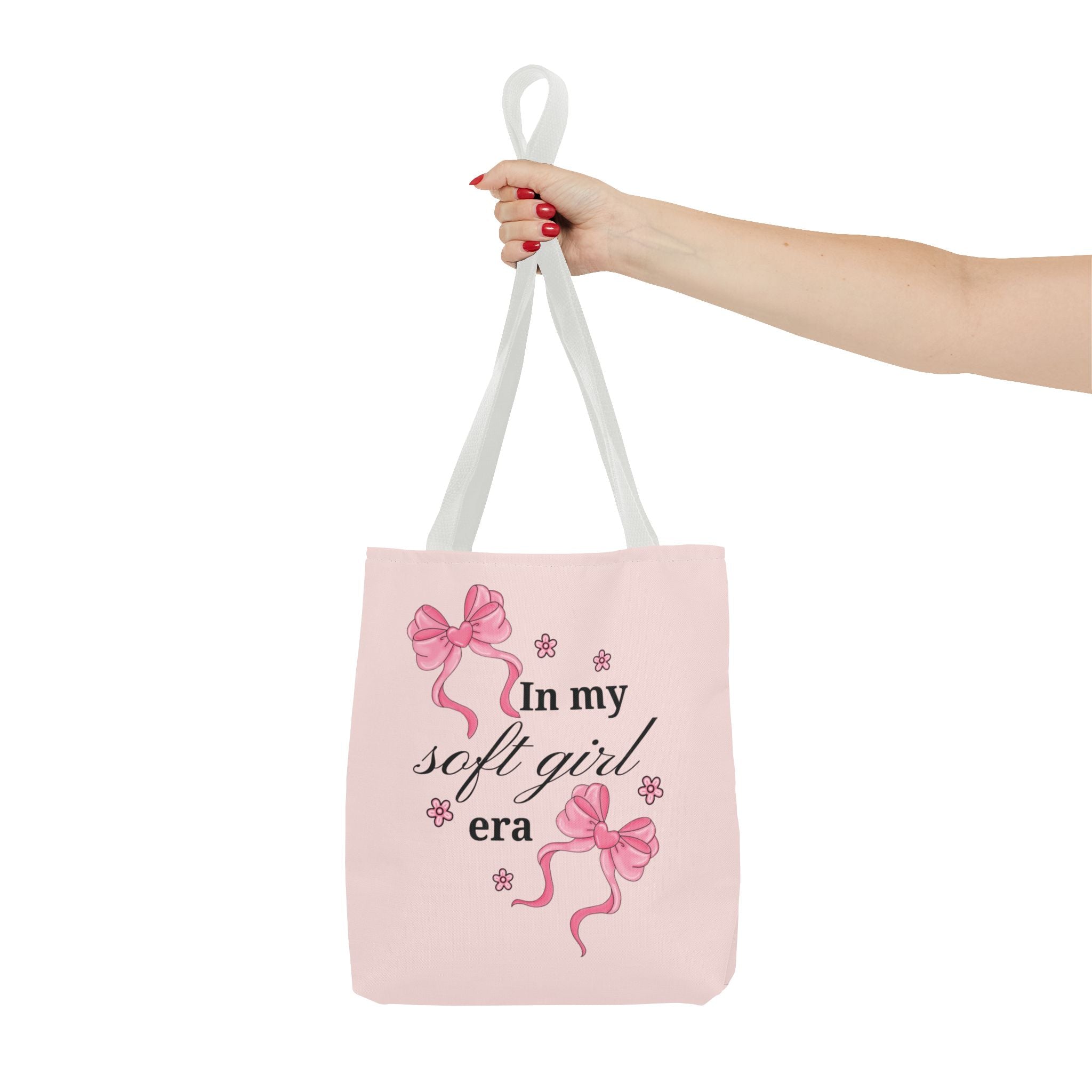 Tote Bag — "In My Soft Girl Era" Pink All-Over Print