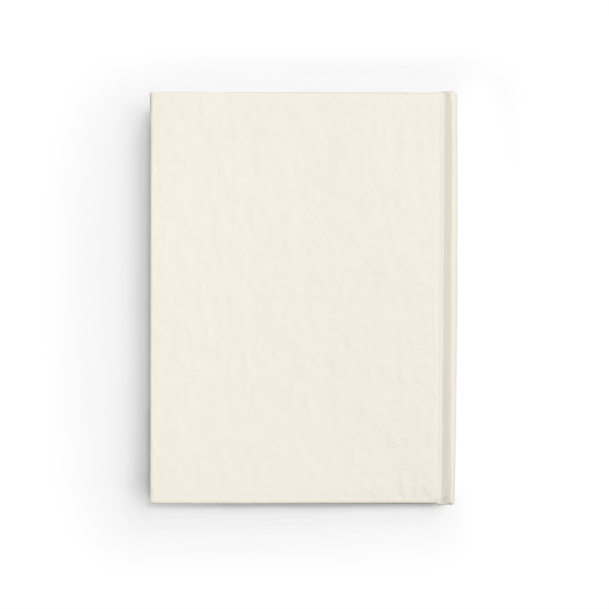 Ribbon Pattern Hardcover Ruled Journal — Cream Bow Notebook for Notes & Gifts
