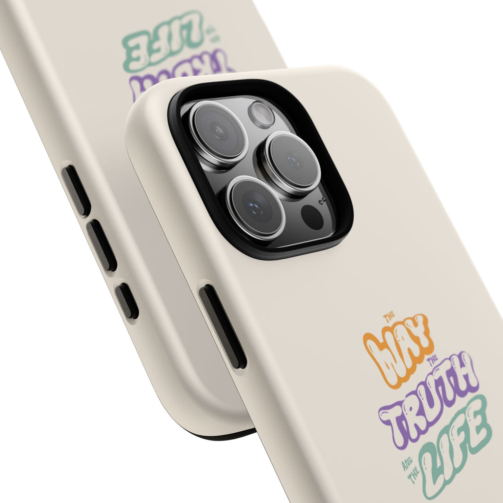 'Way,Truth,Life' Pastel Graphic Protective Tough Case