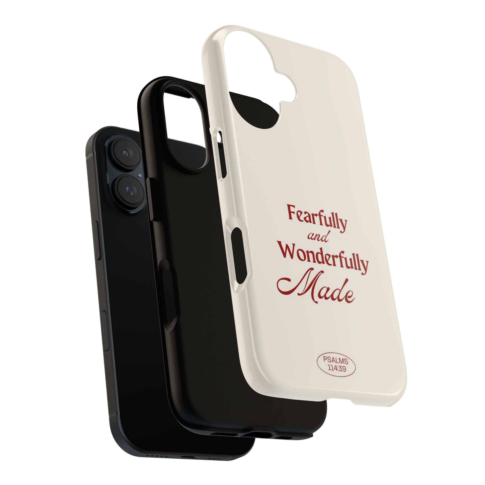 Tough Phone Case — "Fearfully and Wonderfully Made" Christian Scripture Protective Case