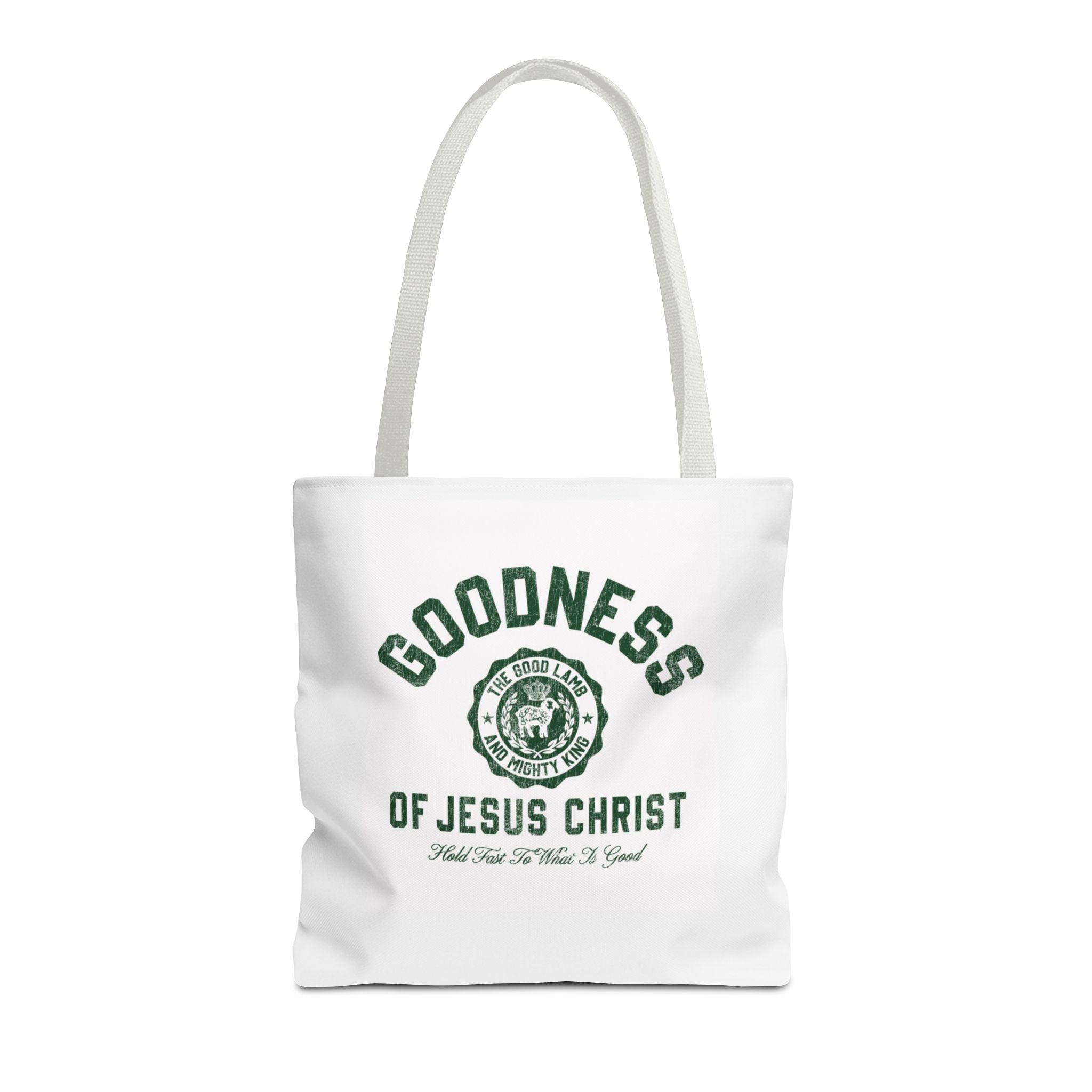 Goodness of Jesus Christ Tote Bag — Faith-Inspired Religious Canvas Tote