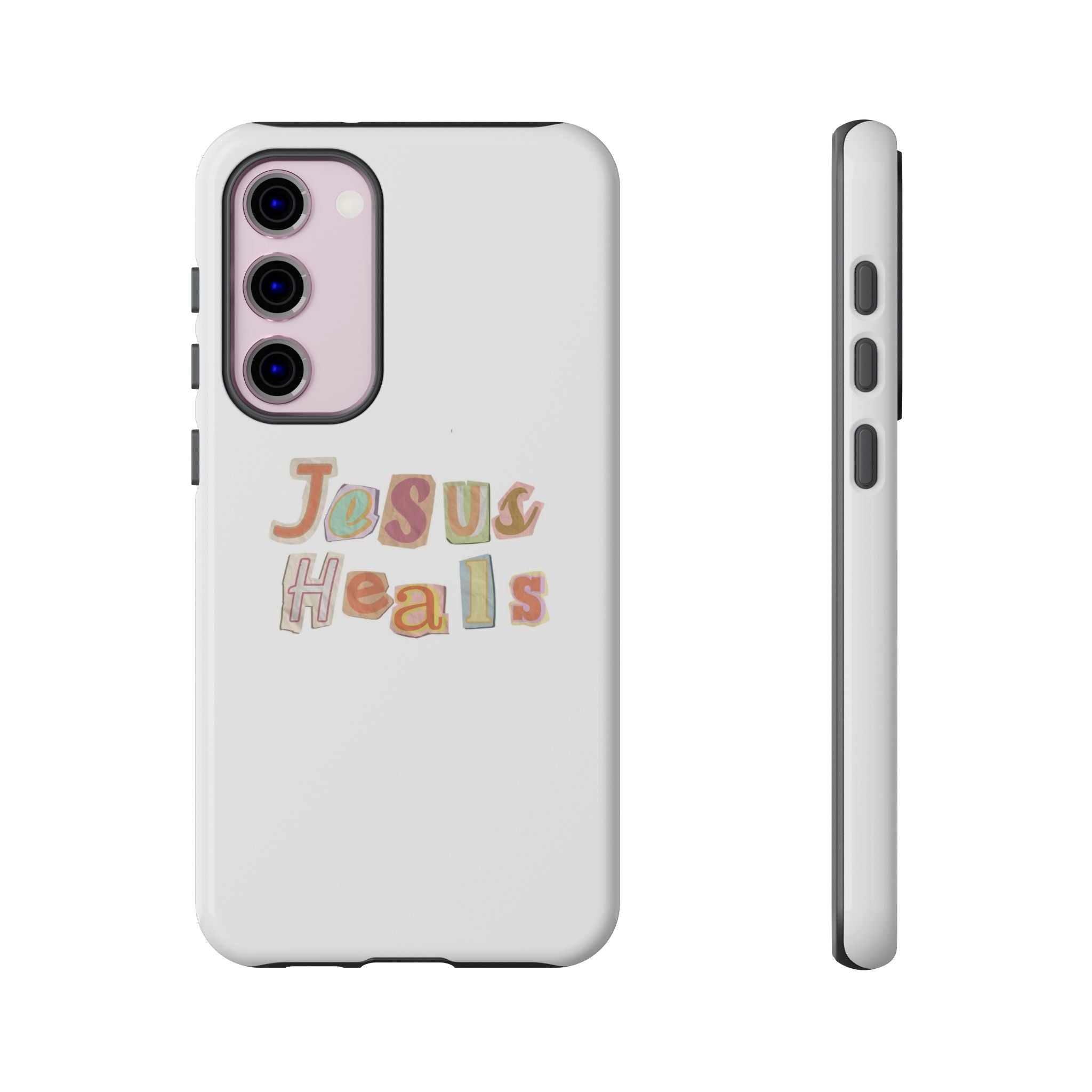 Jesus Heals Phone Case — Christian Faith Inspirational Tough Case