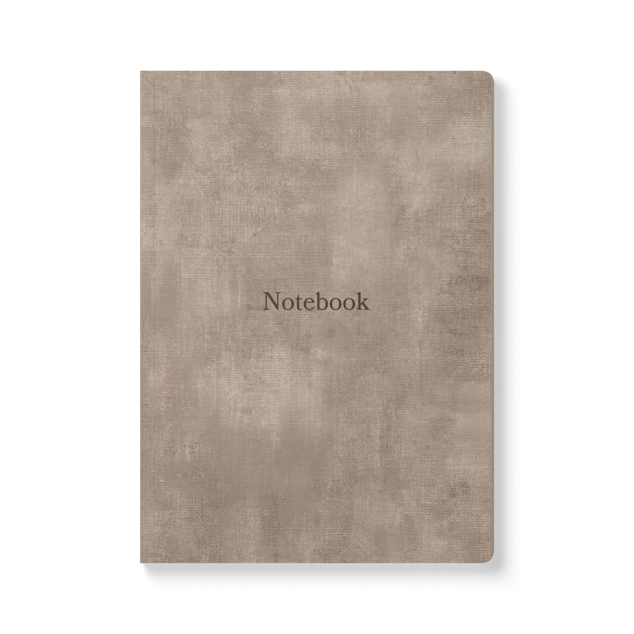 Neutral Vintage Notebook — Softcover Journal with 'Notebook' Cover