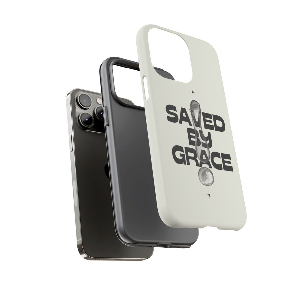 Saved By Grace Tough Phone Case — Christian Faith iPhone Cover